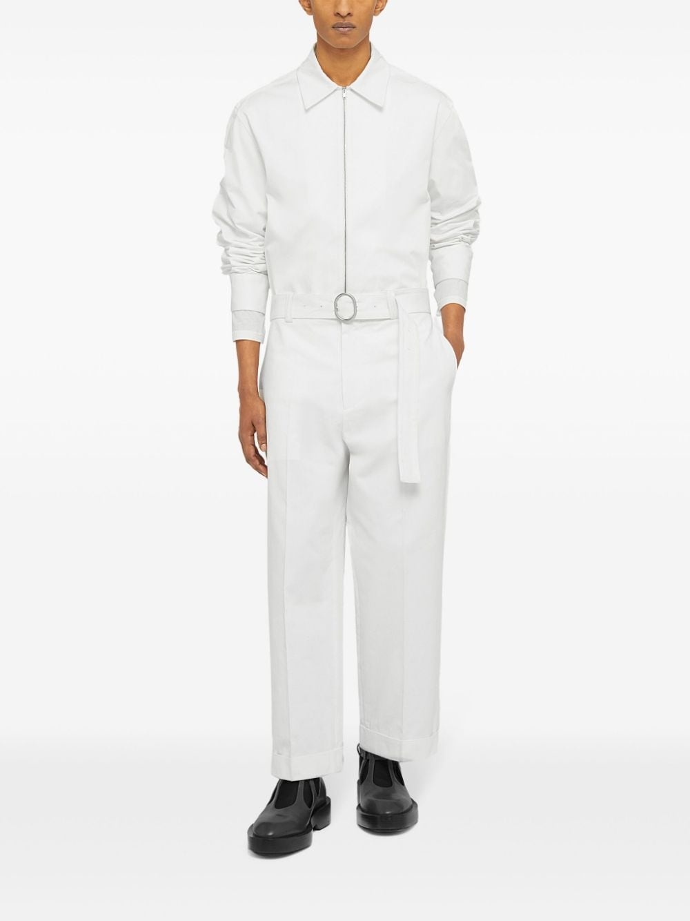 zip-up cotton shirt - 2