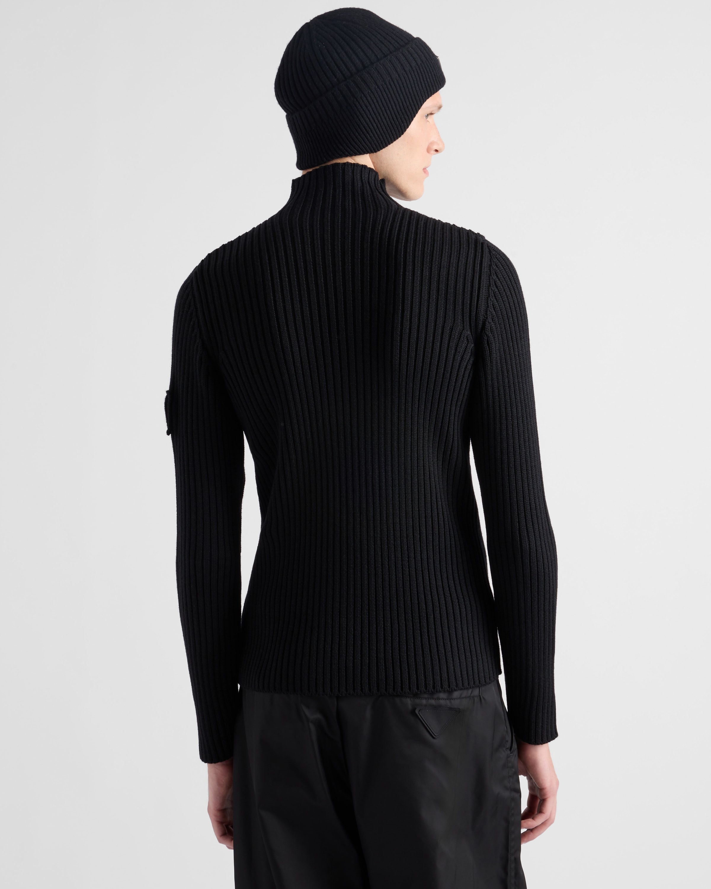 Wool mock turtleneck sweater - 5