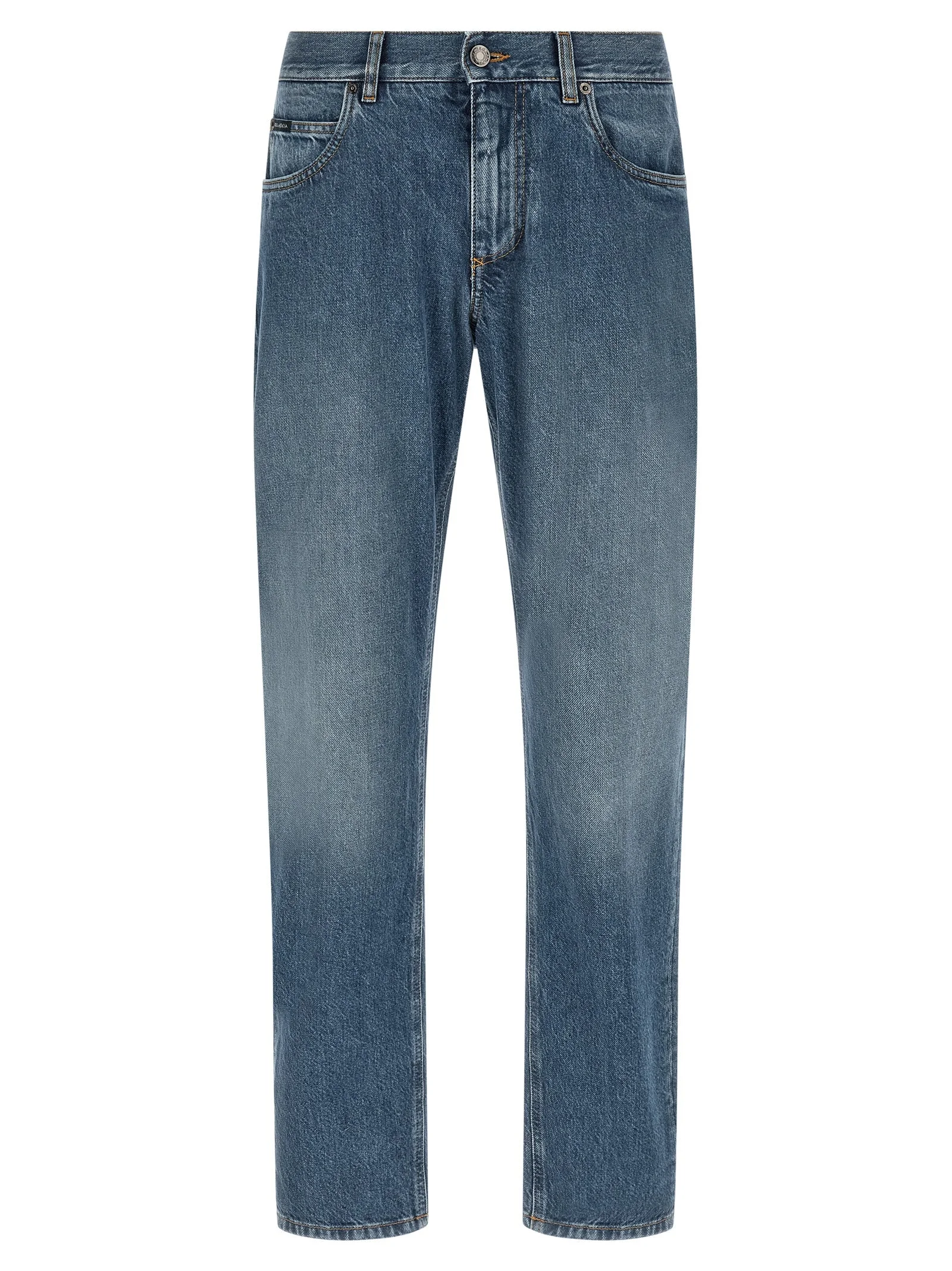 Dolce & Gabbana Men Heraldic Embroidery Jeans - 1