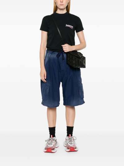 BALENCIAGA logo-embroidered cargo shorts outlook