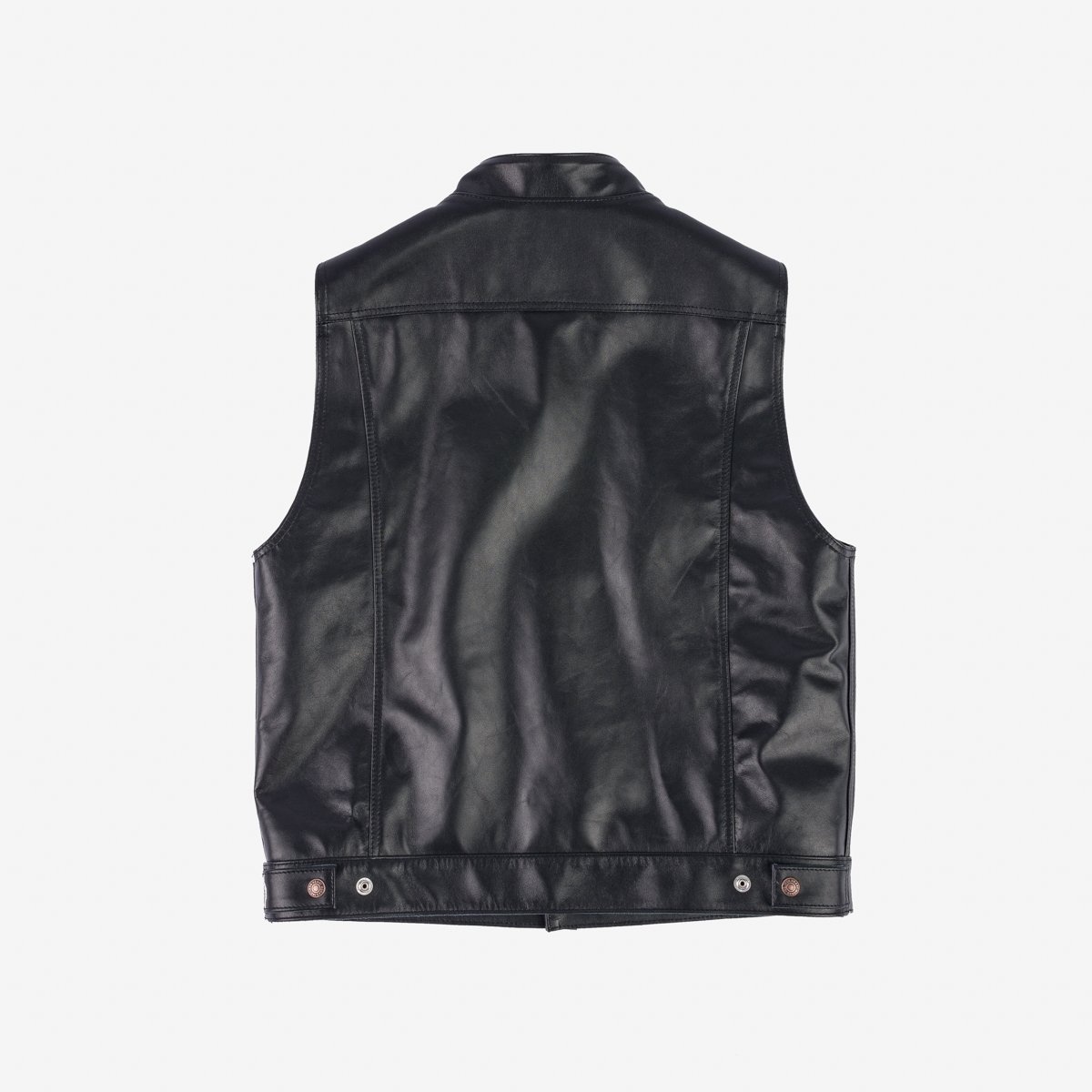 IHV-45-BLK Japanese Steerhide Modified Type III Vest - Black - 5