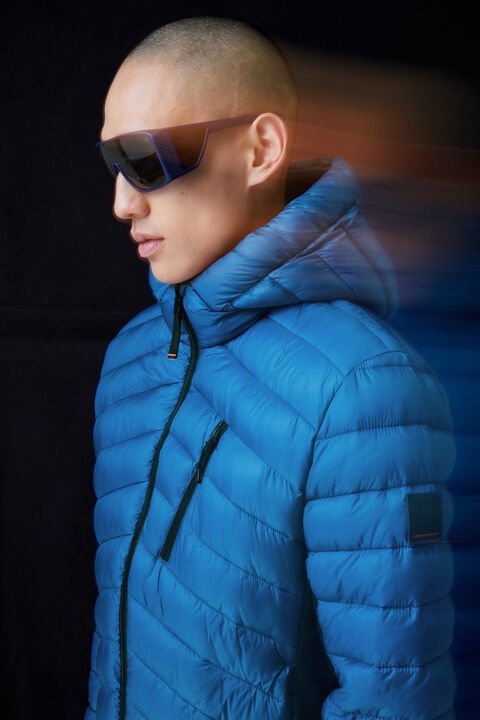 Goran Quilted jacket in Blue - 8