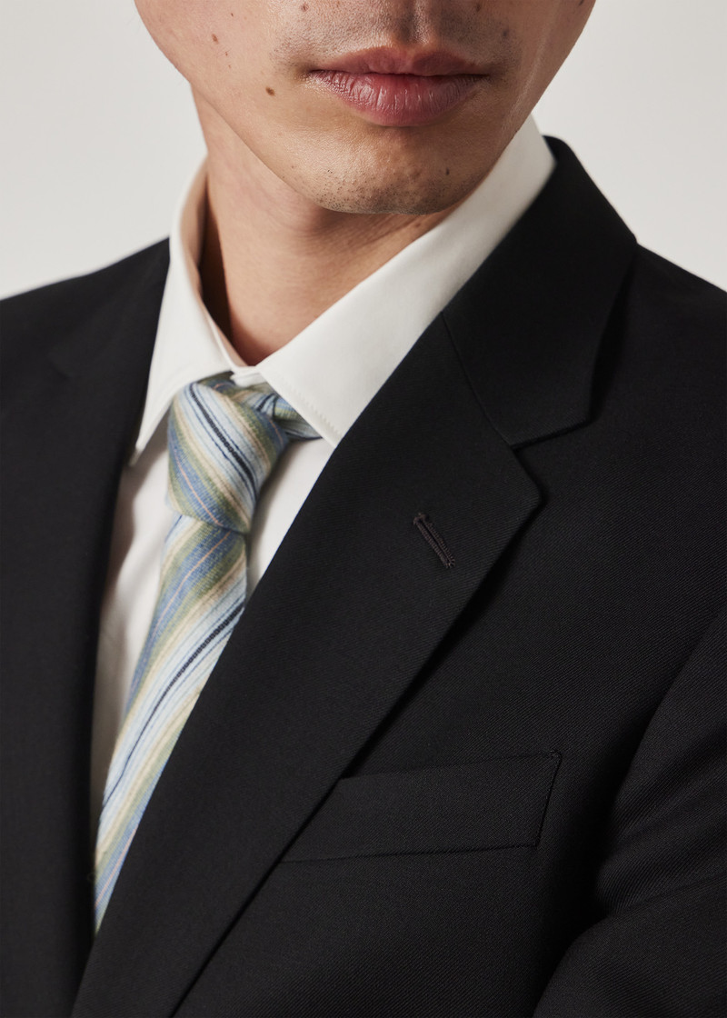Tailored-Fit Wool Suit 7