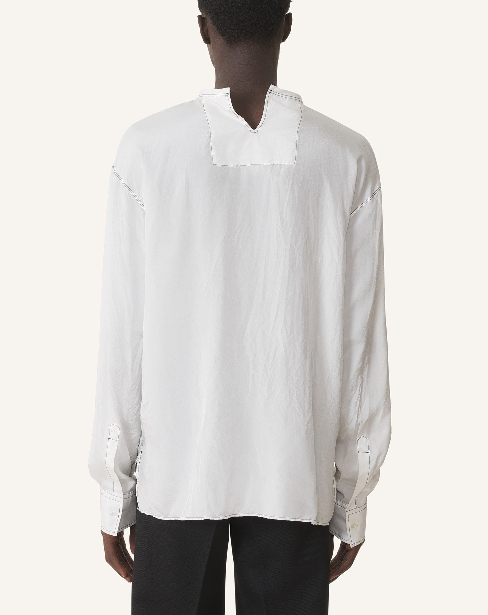 PLEATED SILK TOP - 4