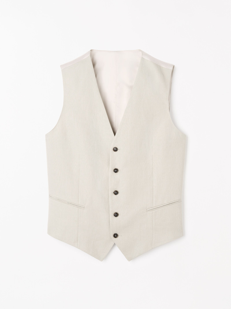 Winston Slim-Fit Linen Waistcoat 1