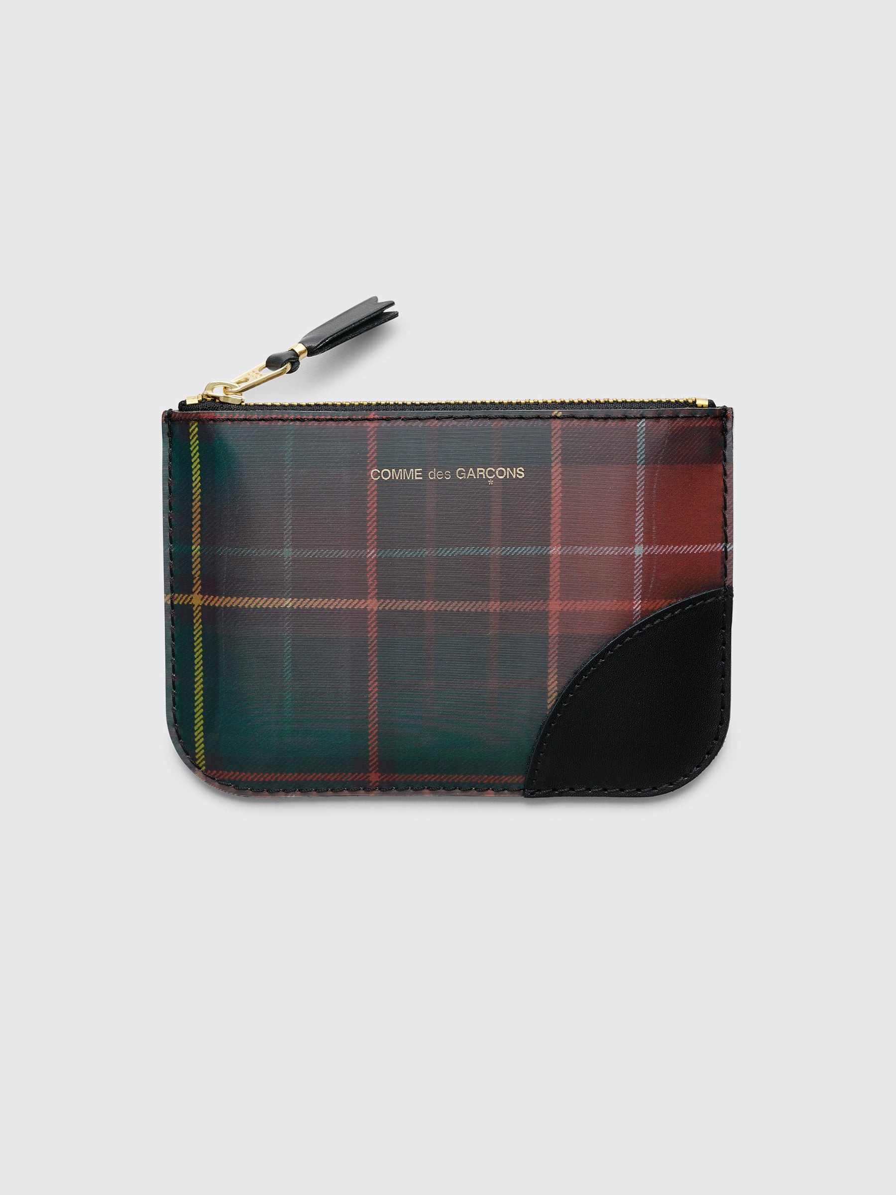 COMME DES GARÇONS WALLET SA8100 LENTICULAR TARTAN RED / GREEN - 2