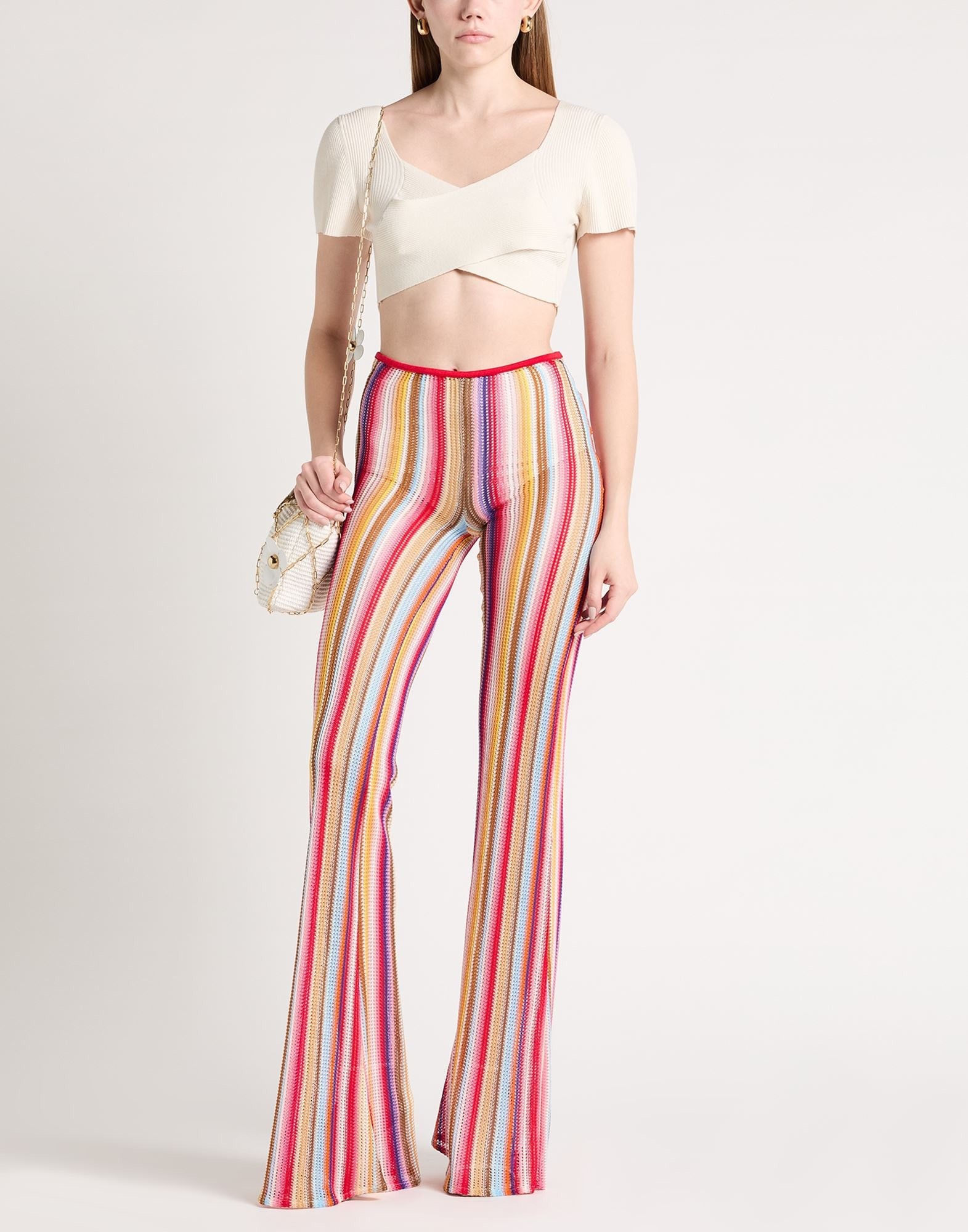 Red Women's Casual Pants - 3