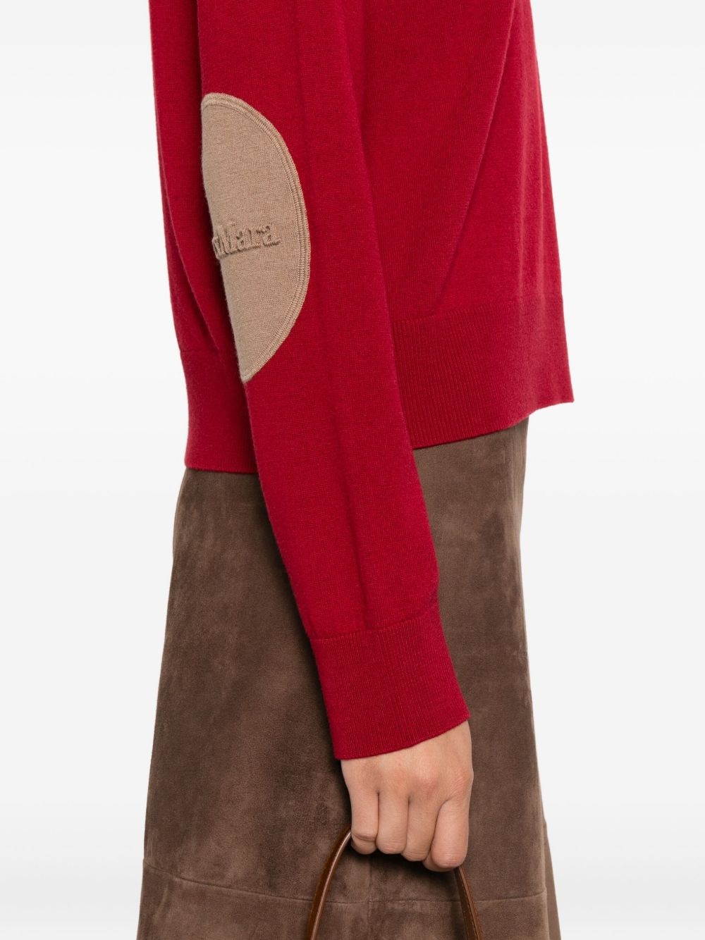 round-neck wool jumper - 5