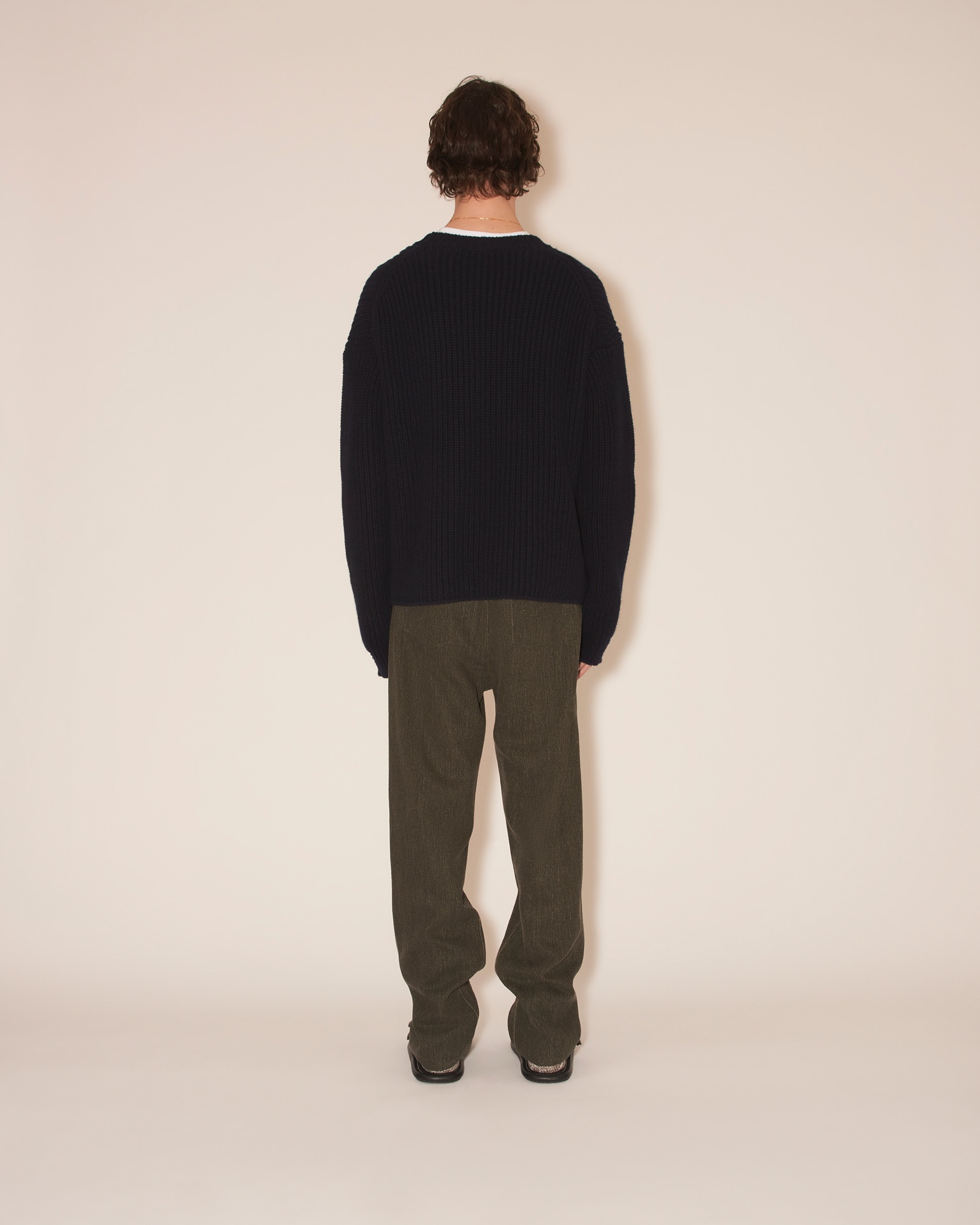 DERIN - Cashmere crew neck sweater - Navy - 4