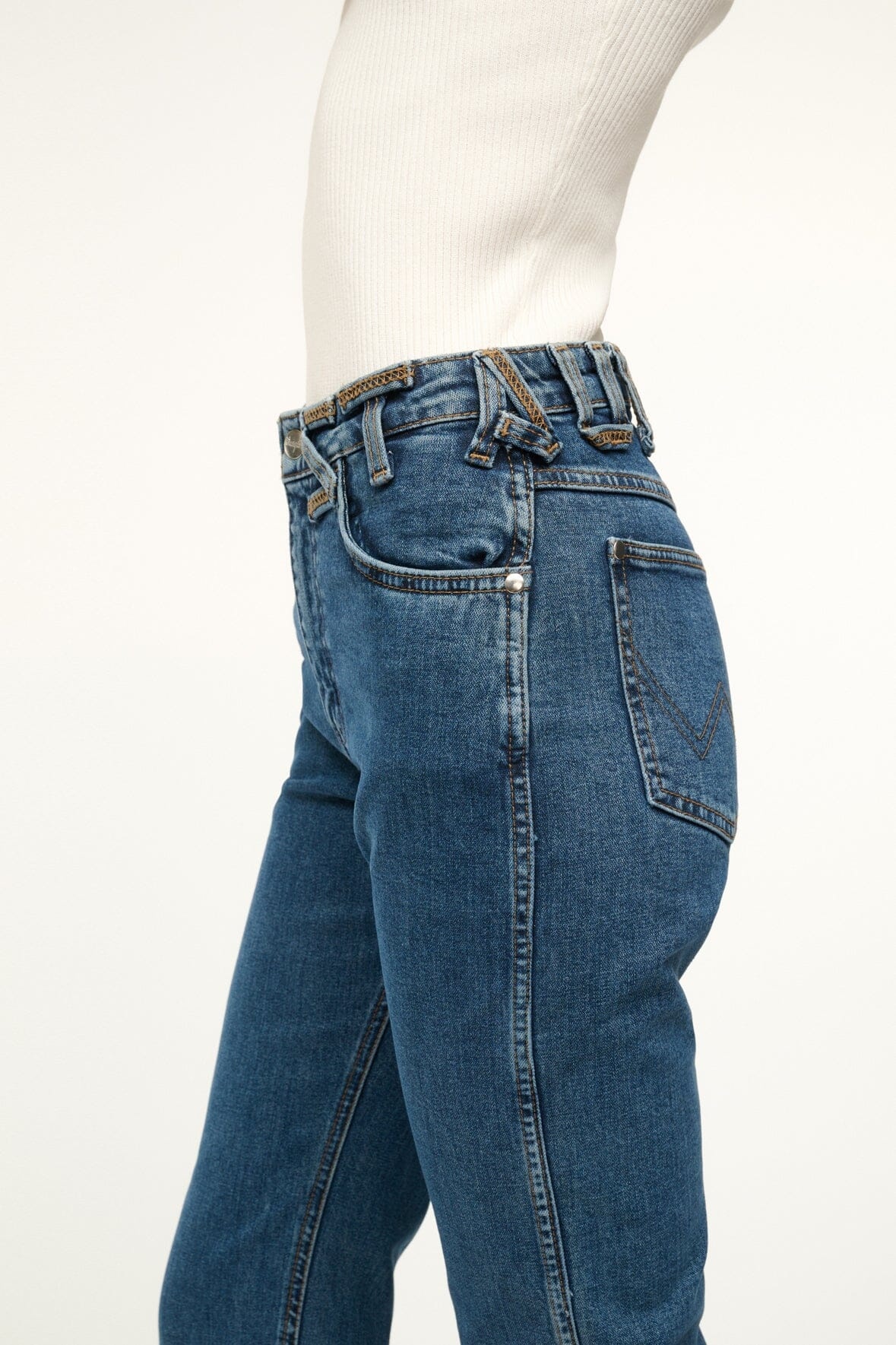 STAUD WRANGLER THE EVERYDAY JEAN INDIGO WASH - 6