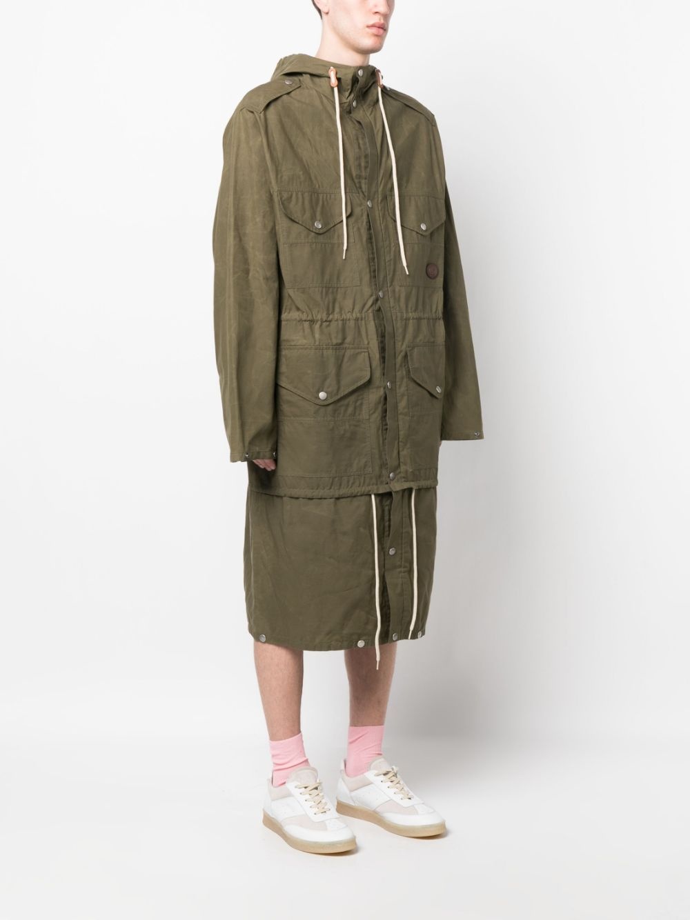 waxed hooded parka - 3