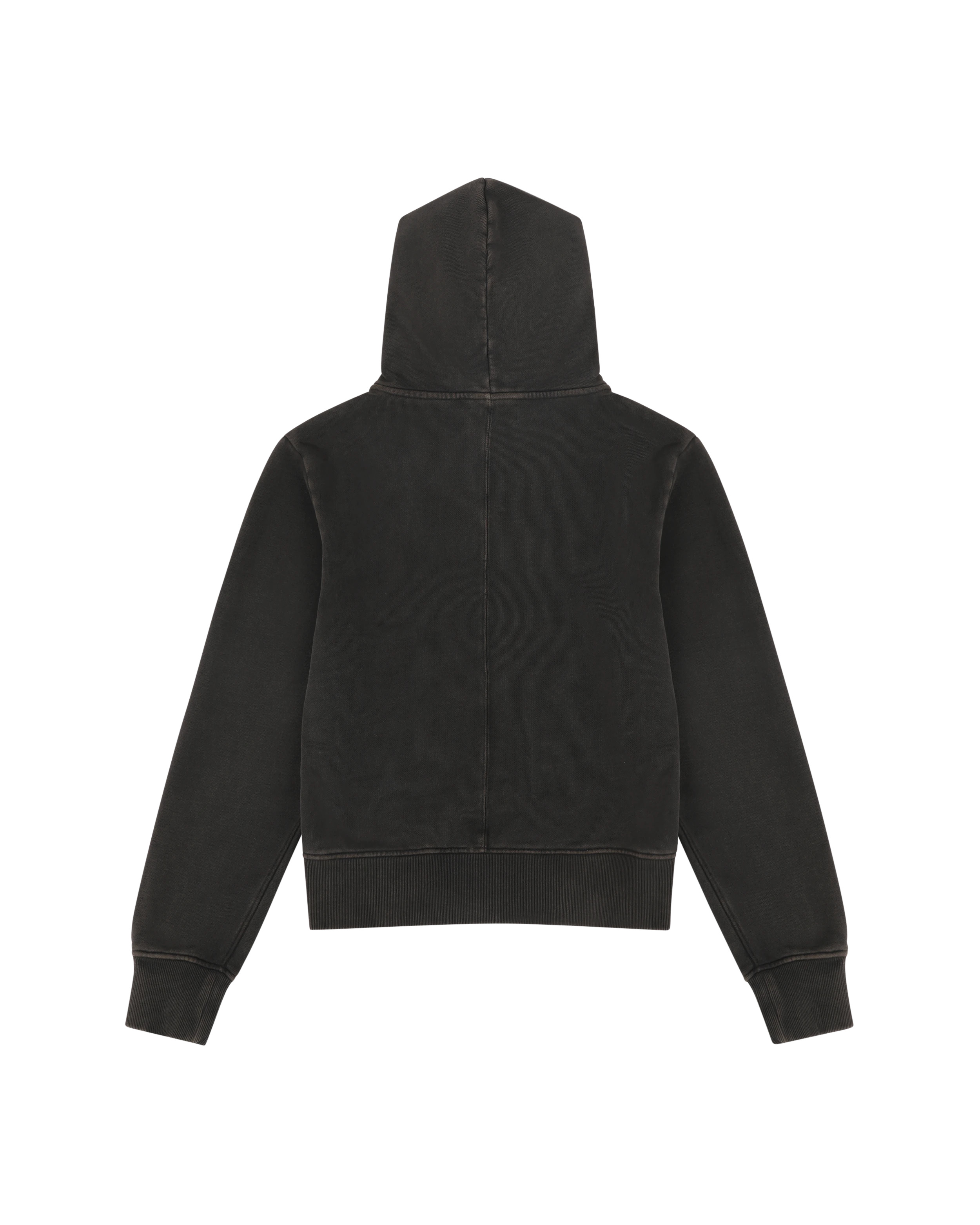 SLIM ZIP UP WASHED BLACK - 8