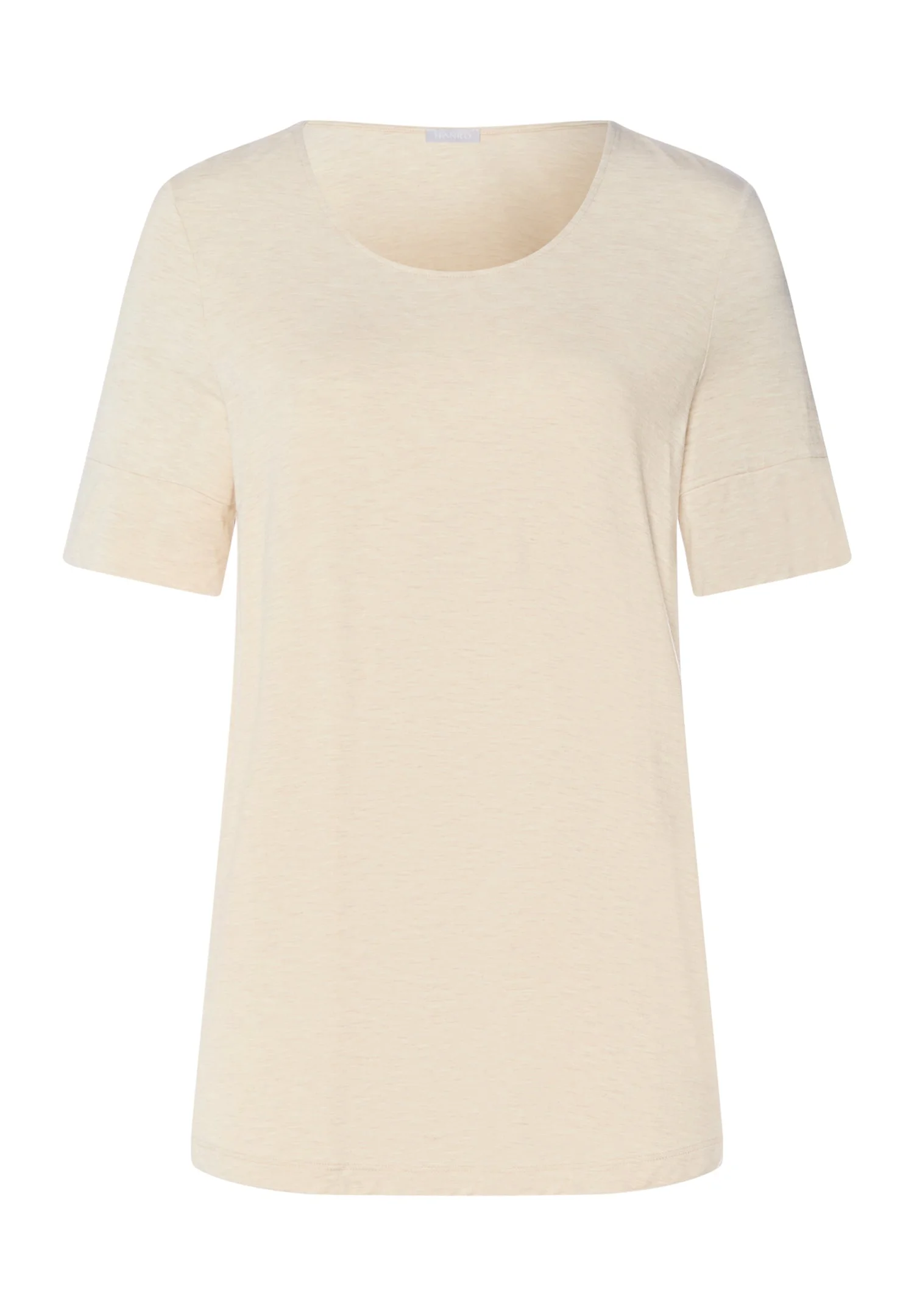 Natural Elegance Relaxed Round Neck Top - 1