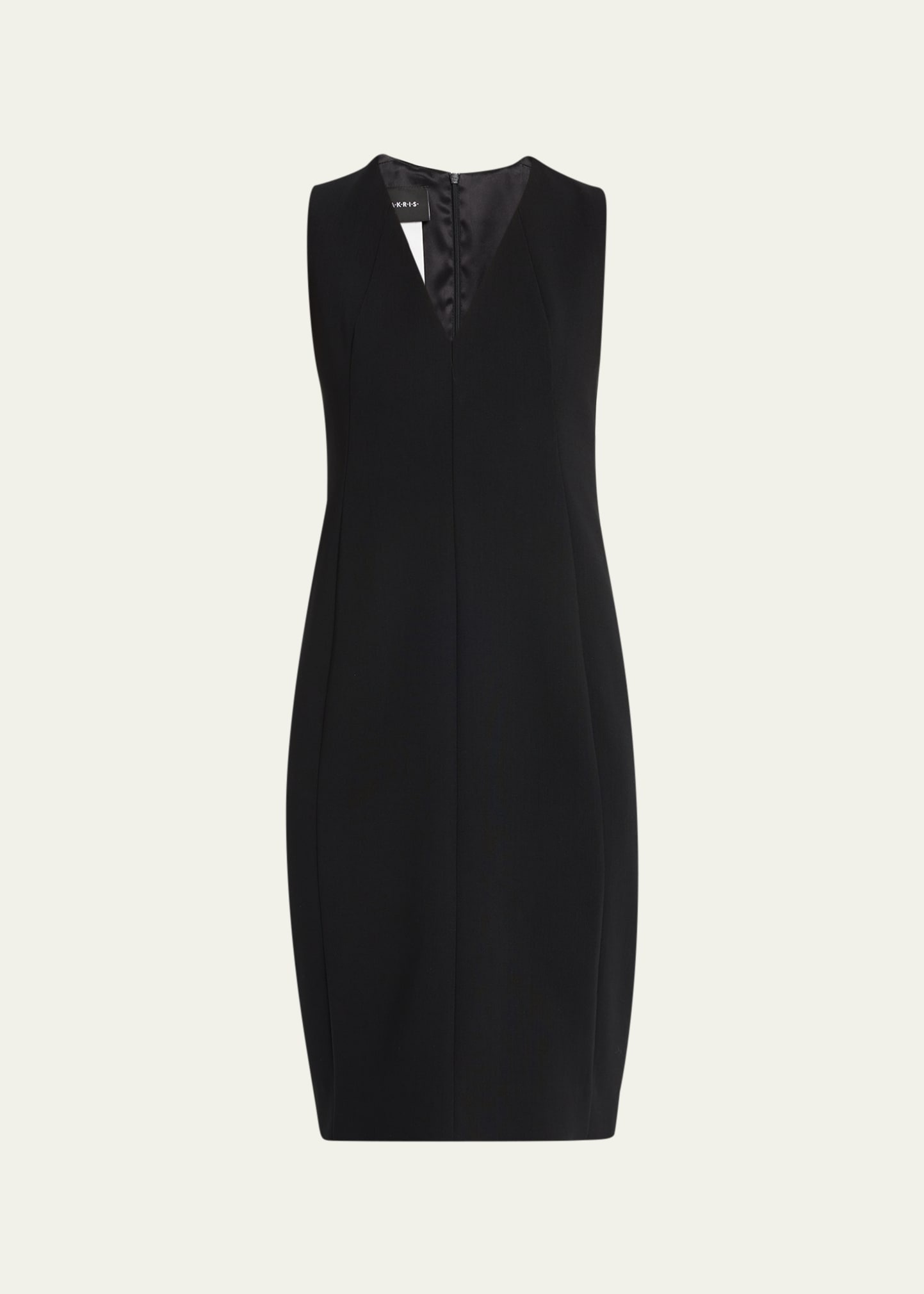 Sleeveless V-Neck Dress - 1