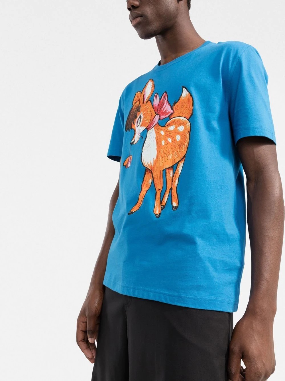 deer-print organic-cotton T-shirt - 3