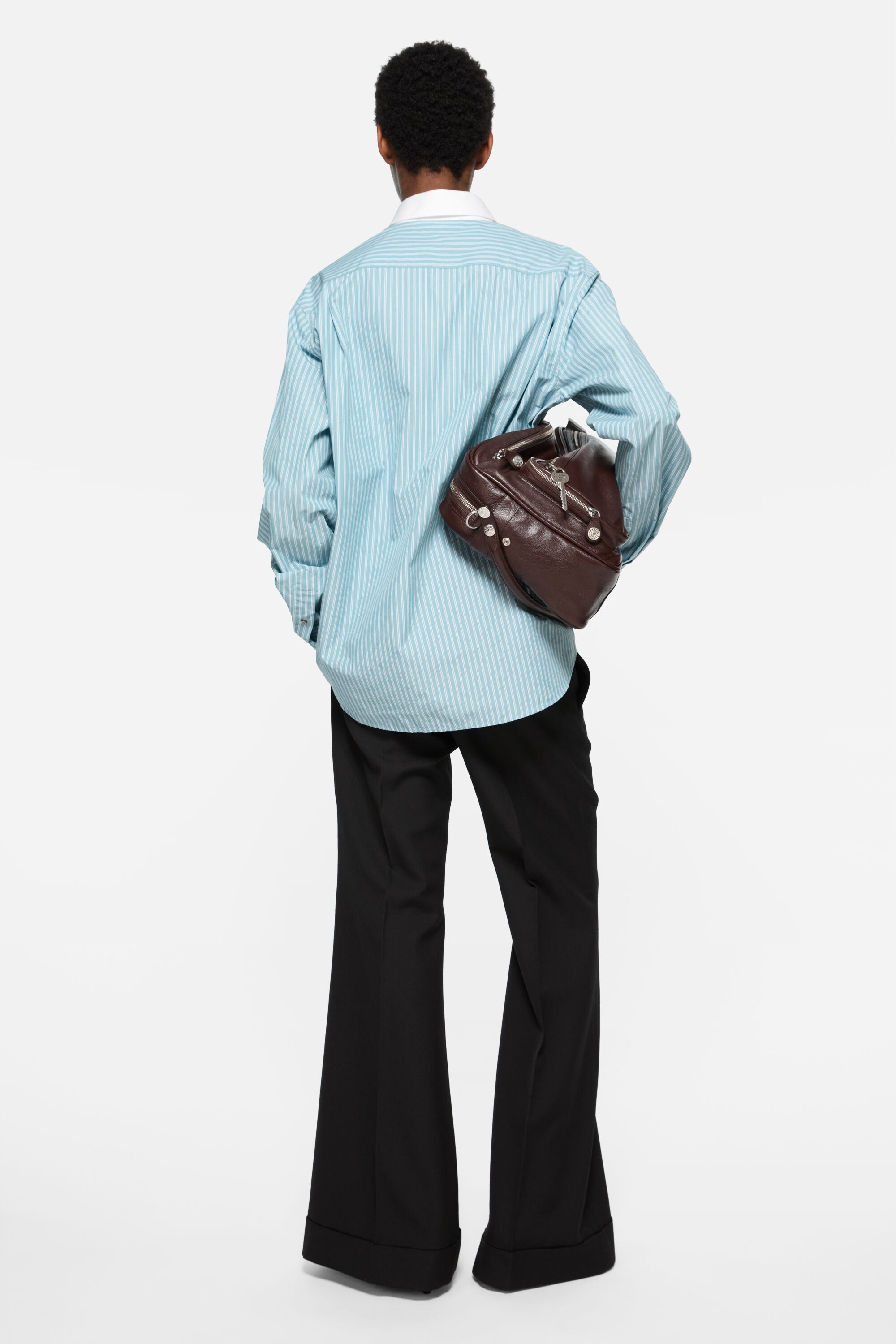 Button-up shirt - Turquoise blue - 3
