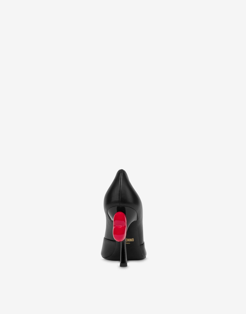 Moschino SWEET HEART NAPPA LEATHER PUMPS outlook