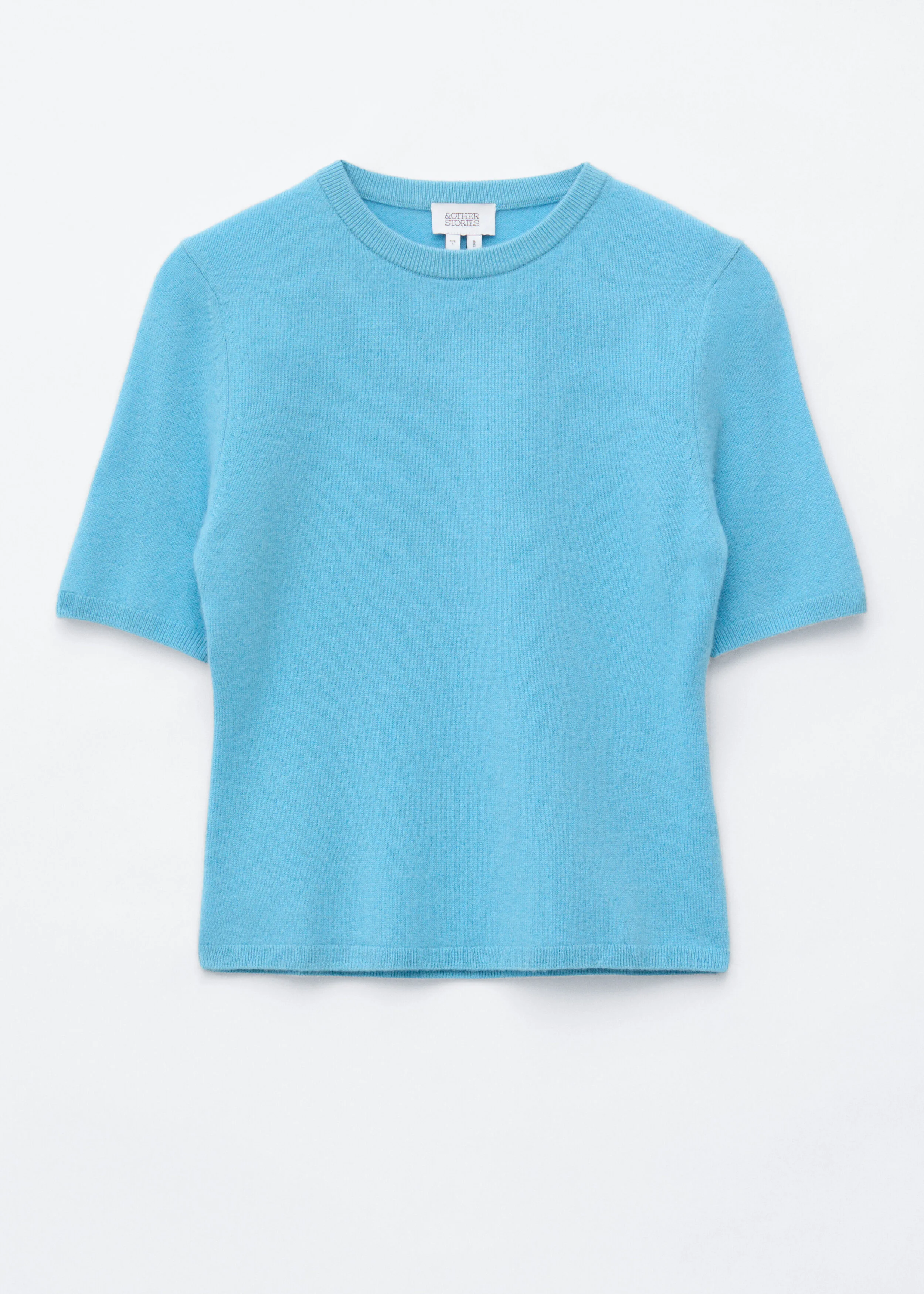 Short-Sleeve Cashmere Top - 1