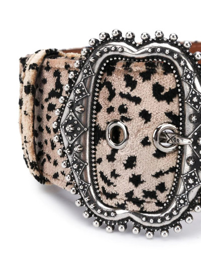 Etro leopard-print large belt outlook