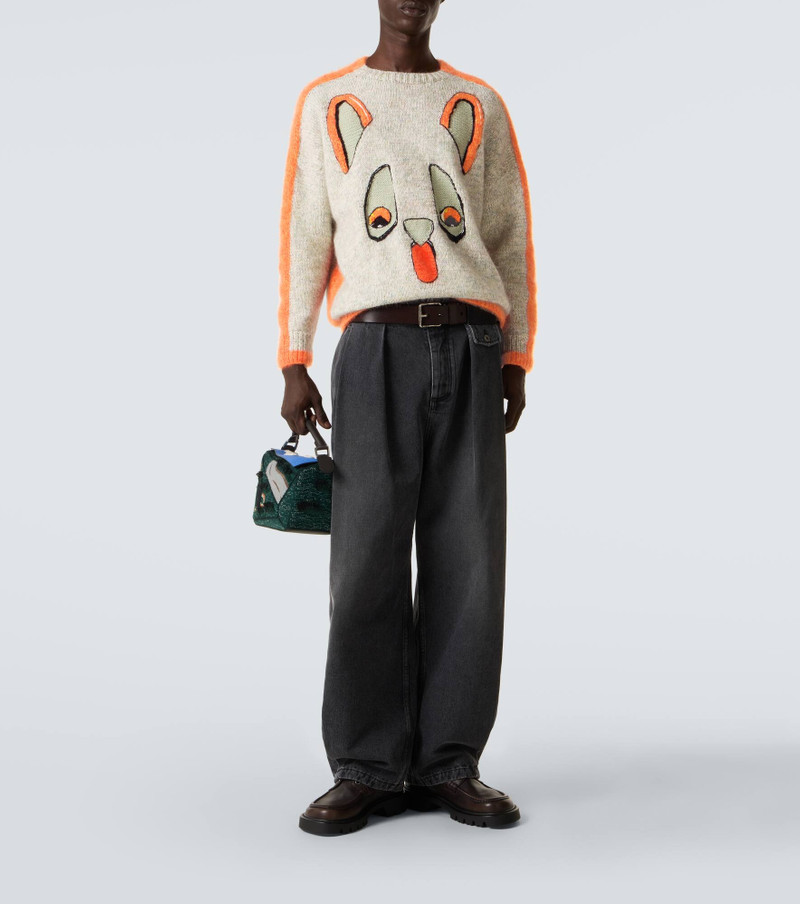 Loewe Pleated barrel-leg jeans outlook