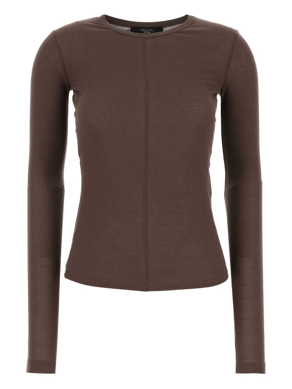 long-sleeved cotton T-shirt - 1