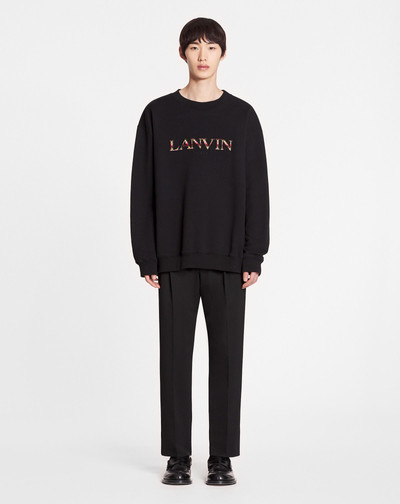 Lanvin OVERSIZED EMBROIDERED LANVIN CURB SWEATSHIRT outlook