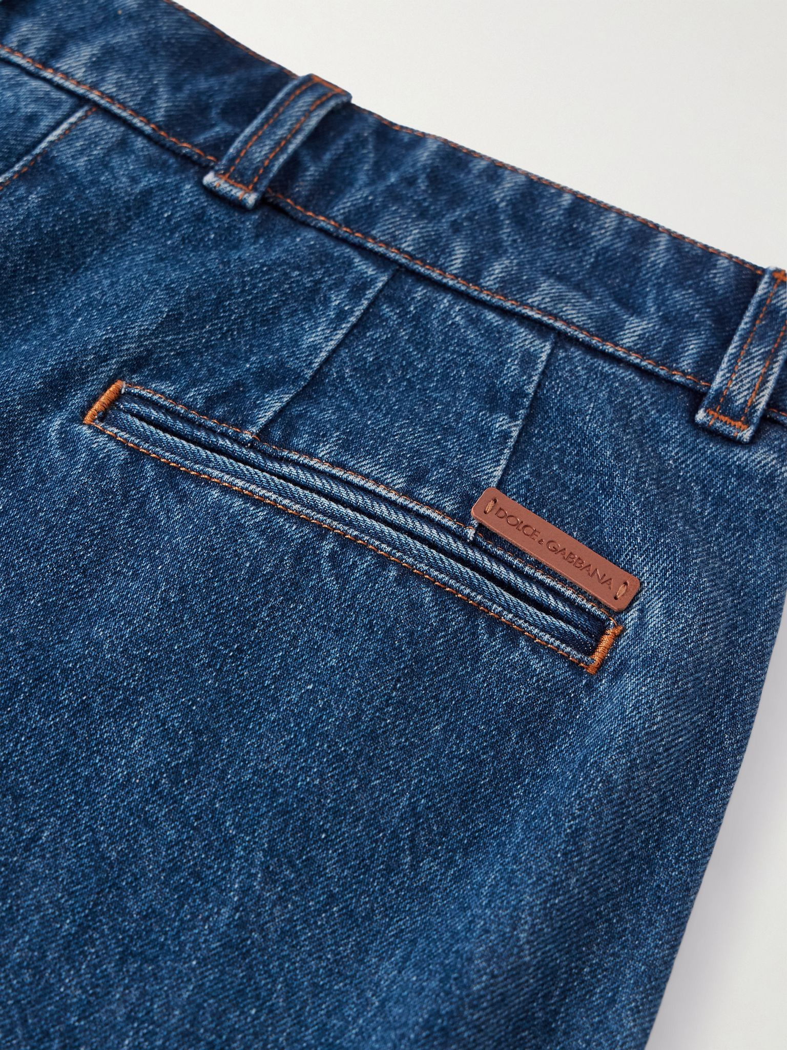 High-rise wide-leg jeans Blue - 6