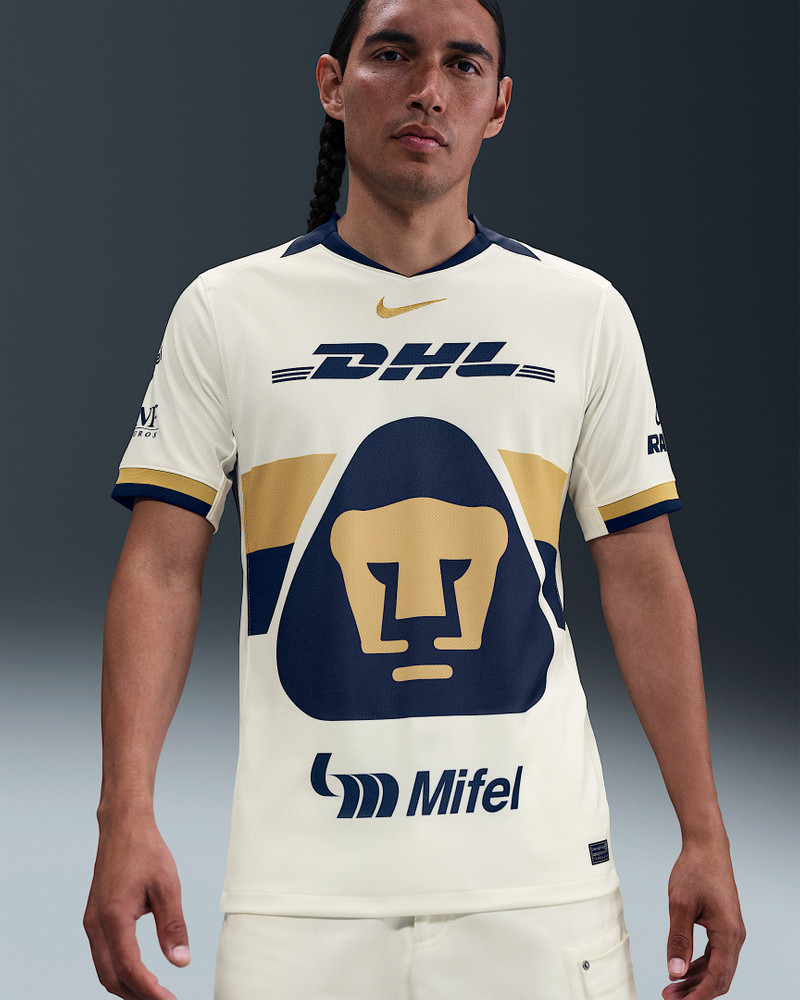 Pumas UNAM 2025/26 Stadium Home Men's Nike Dri-FIT Soccer Replica Jersey 1