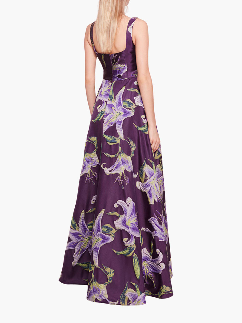 Marchesa SQUARE NECK DRAPE BALLGOWN outlook