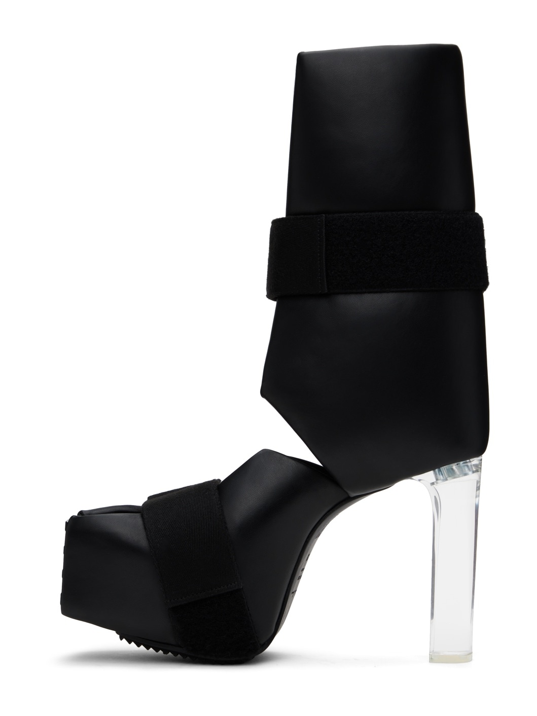 Black Splint Kiss Heels - 3