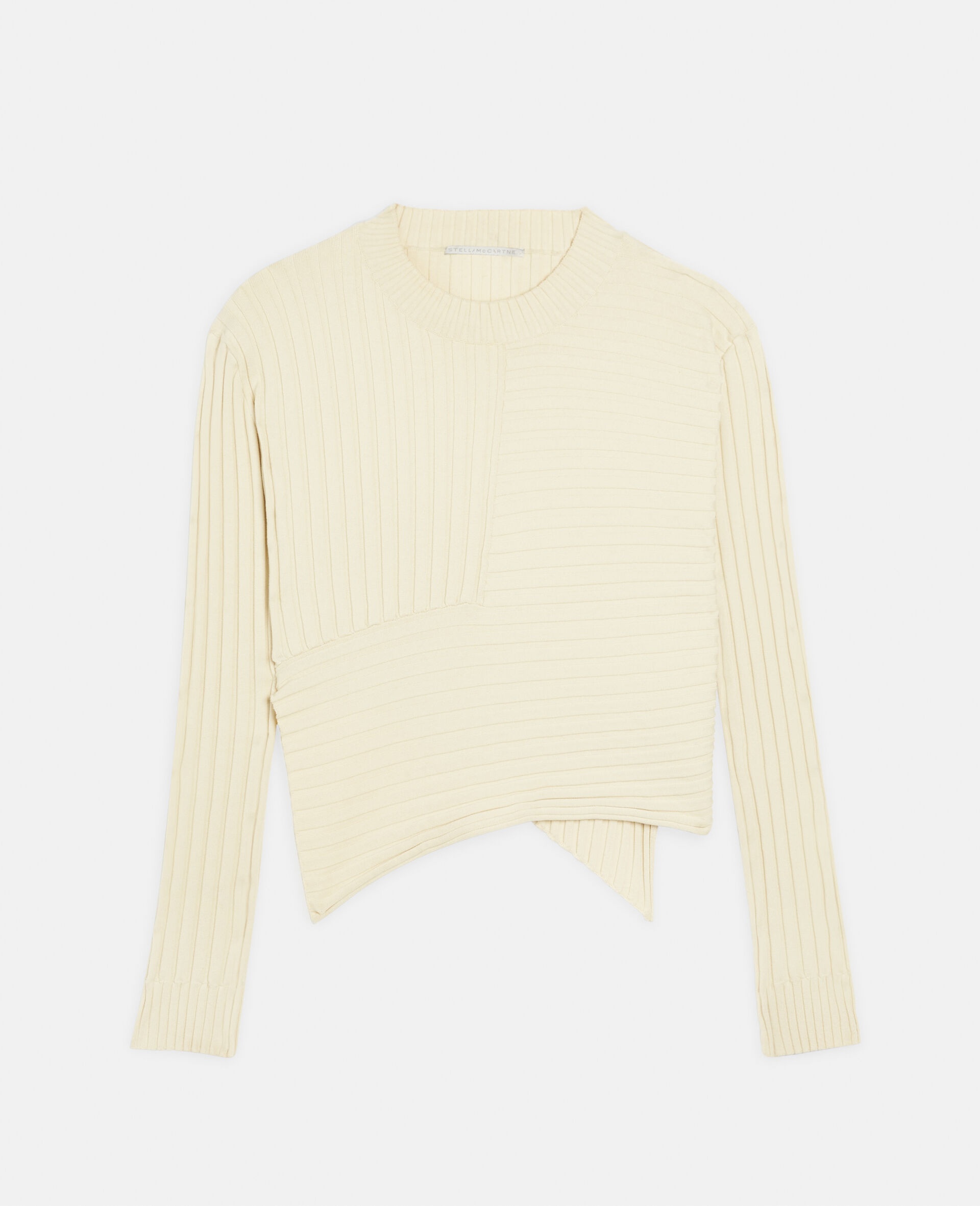 Ribbed Knit Cotton Jumper - 1