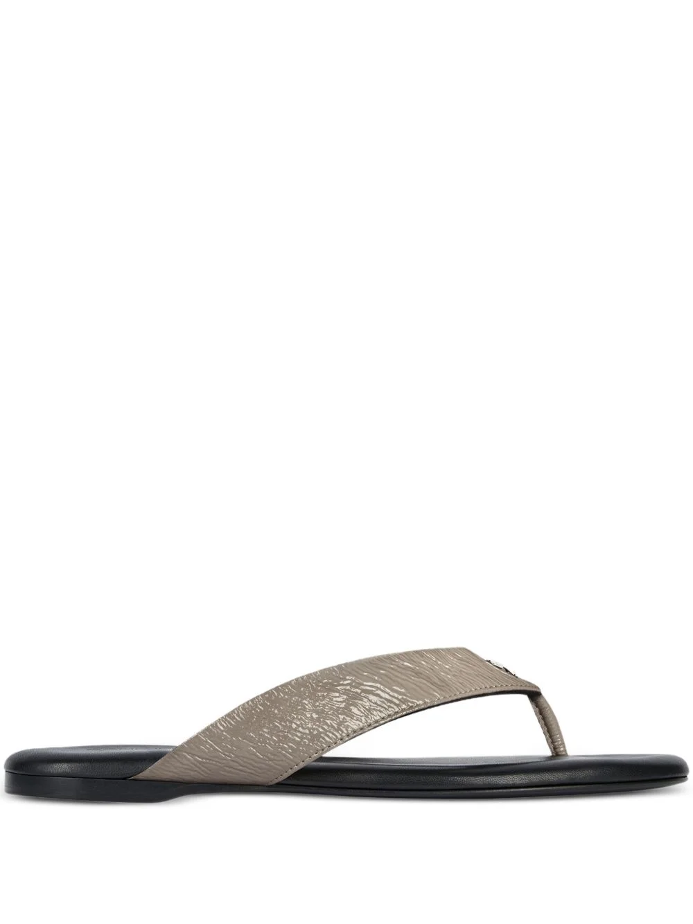 logo-detail flat sandals - 1