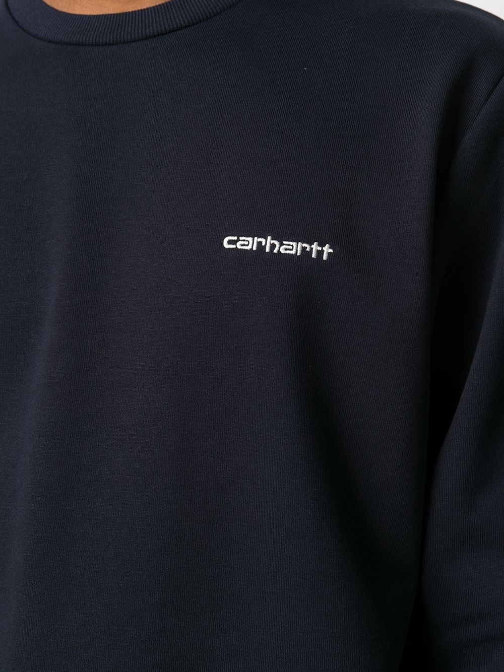 embroidered logo sweatshirt - 5