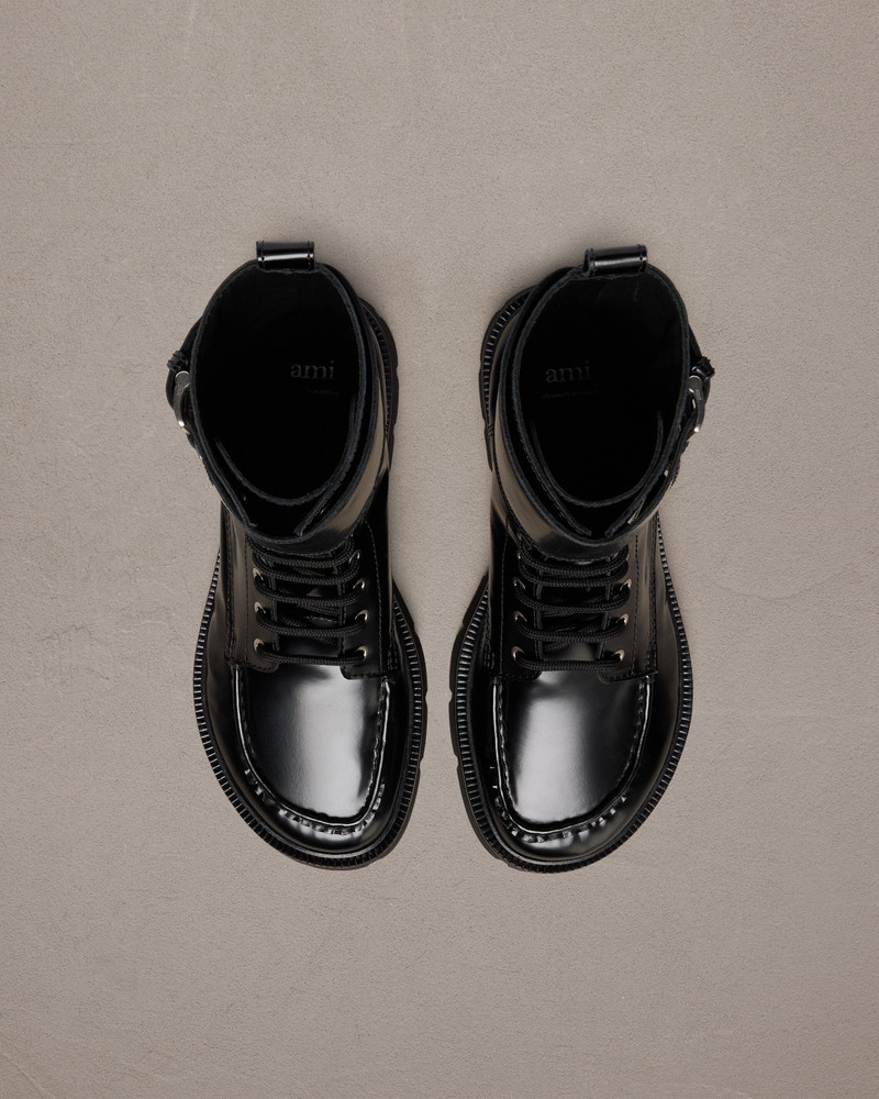 LACE-UP DOUBLE STRAPS BOOTS 5