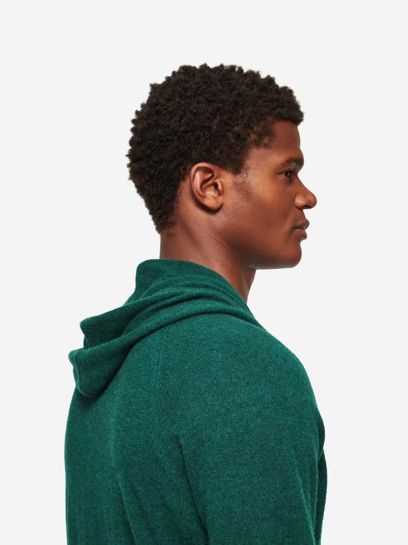 Men's Hoodie Finley Cashmere Dark Green Heather - 7