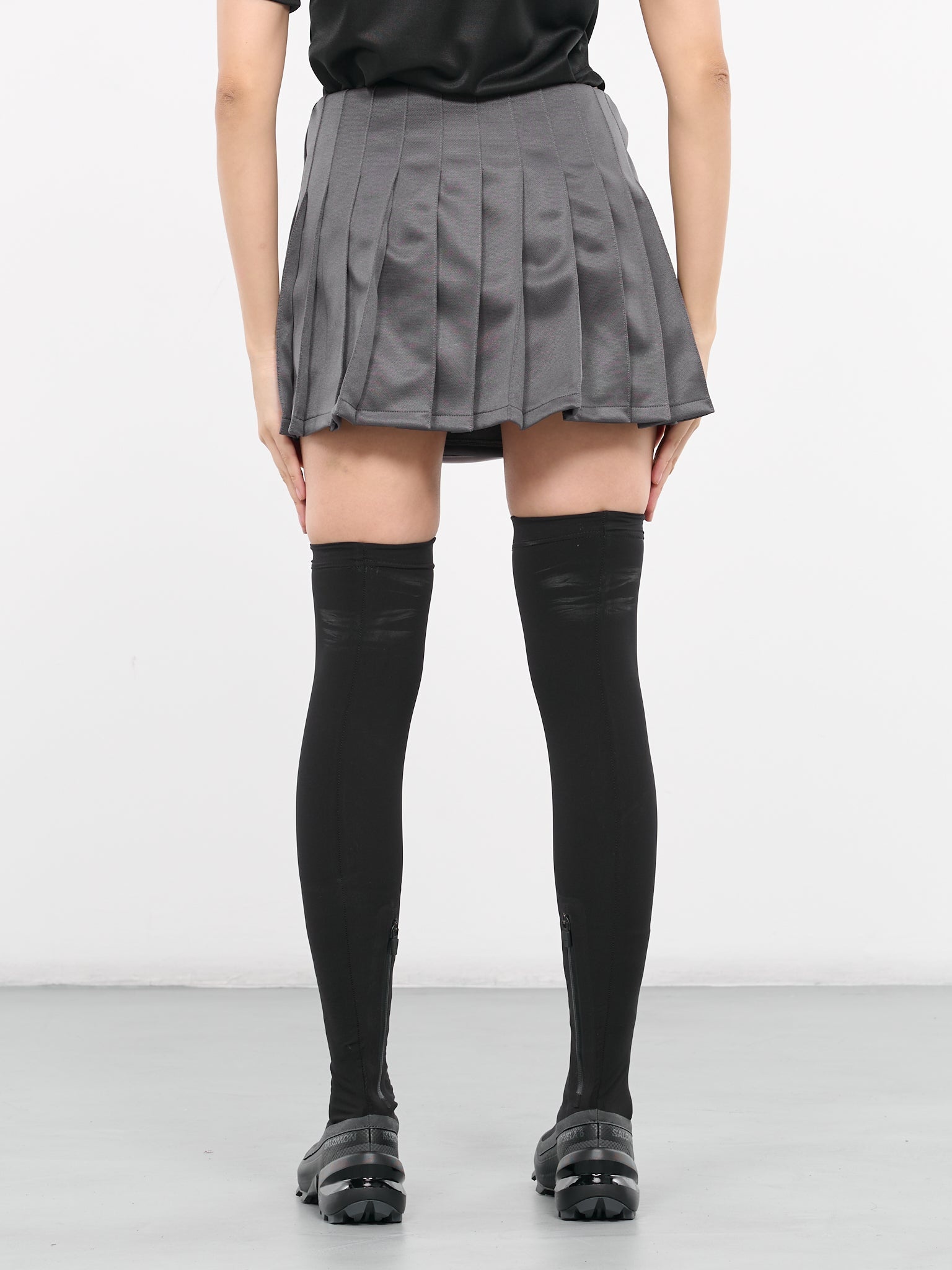 Pleated Track Mini Skirt - 3