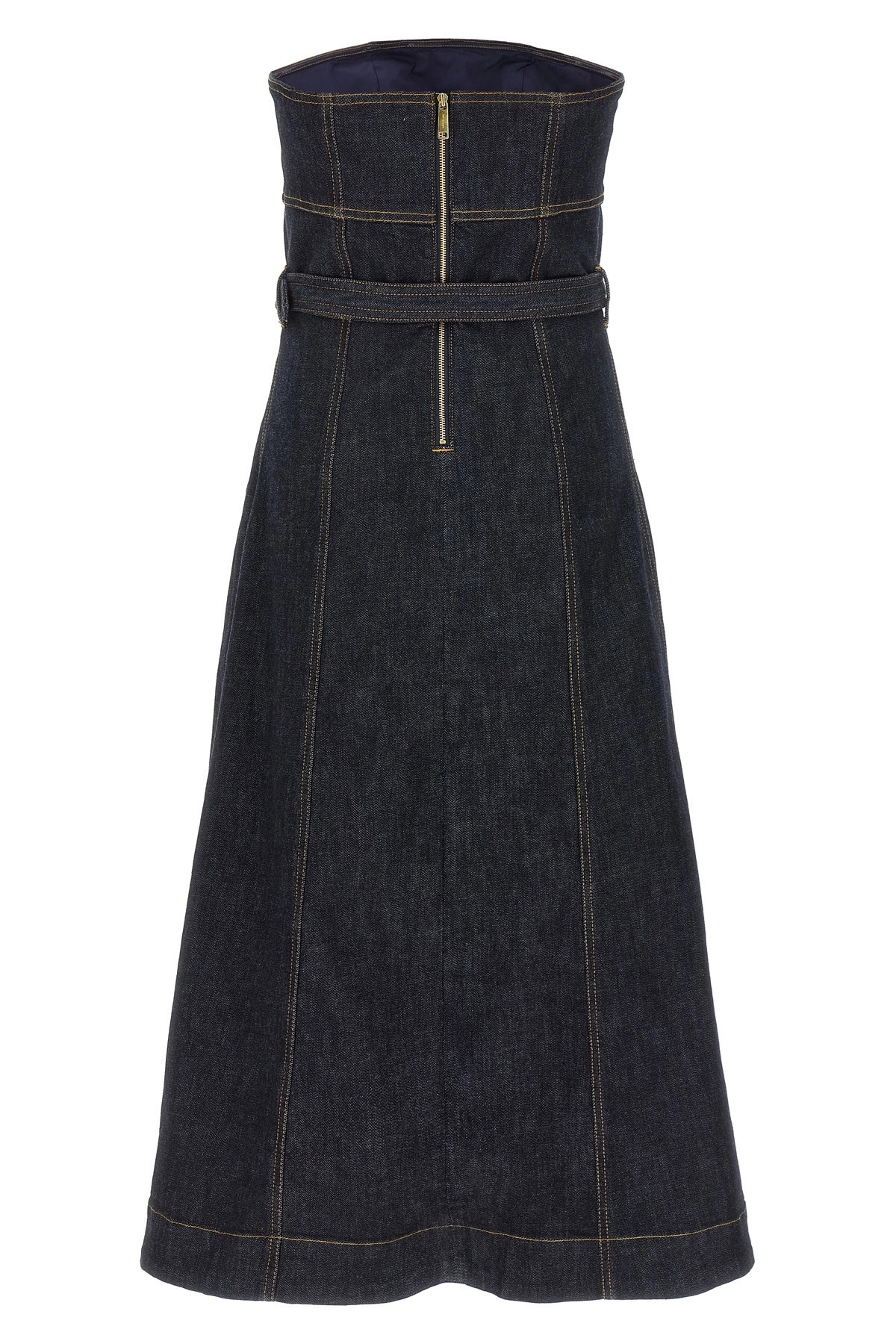 'Indigo Denim Bandeau Midi Dress' dress - 2