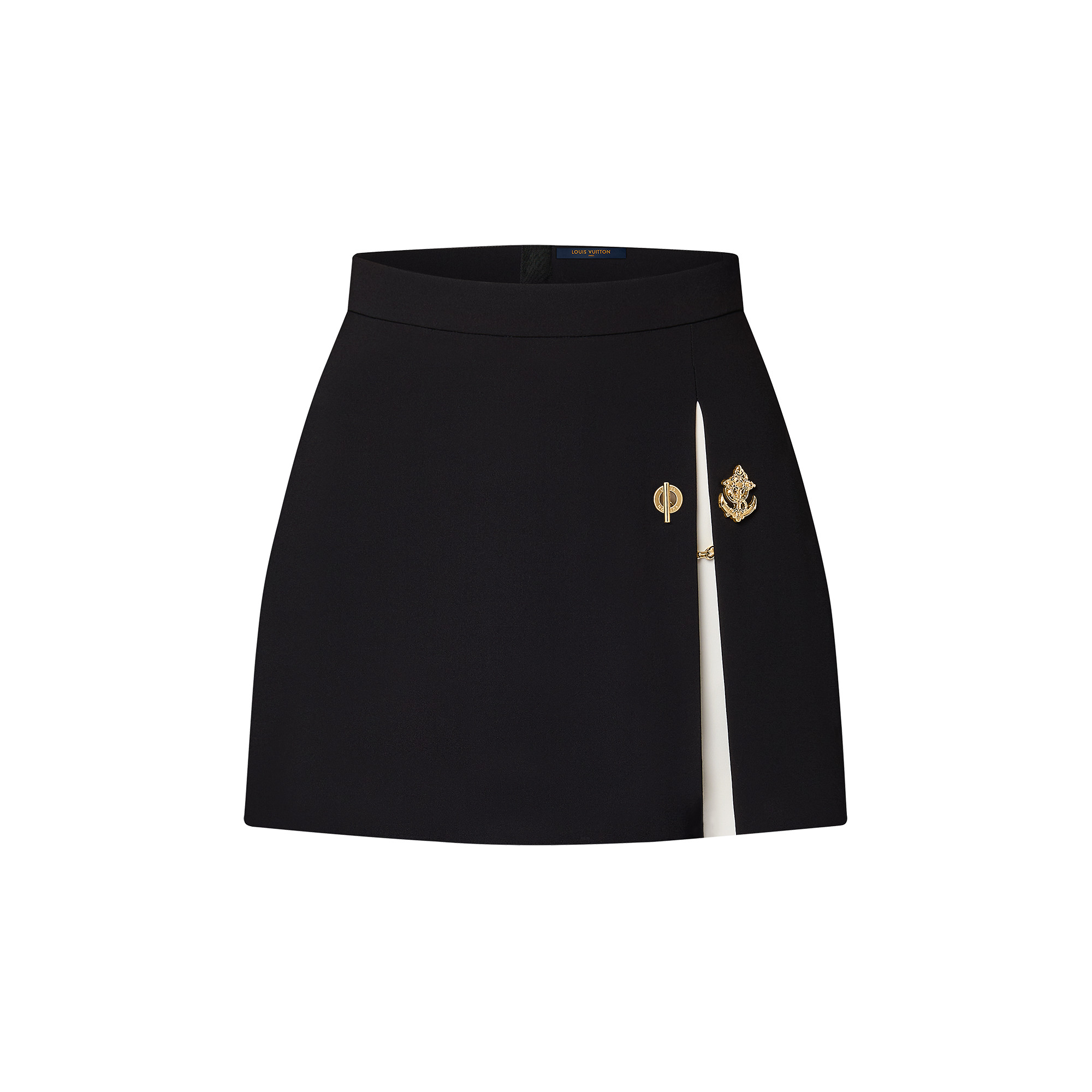 Graphic Box Pleat Mini Skirt - 1
