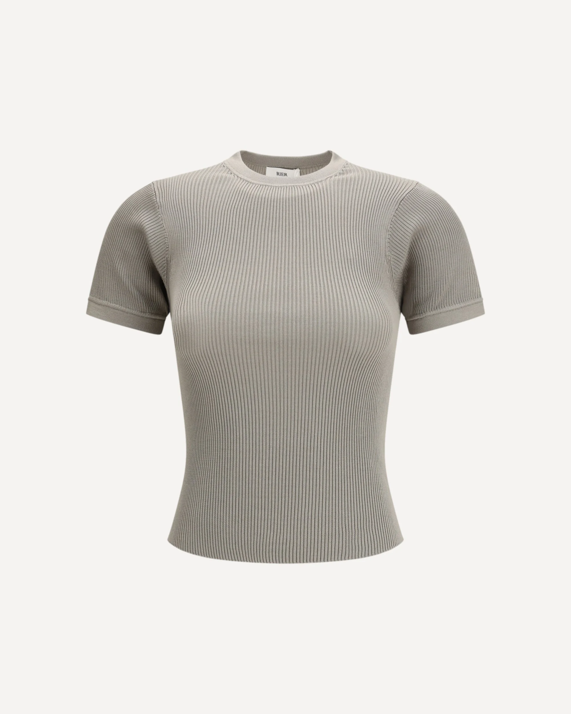 Short-sleeve ribbed T-shirt - 1