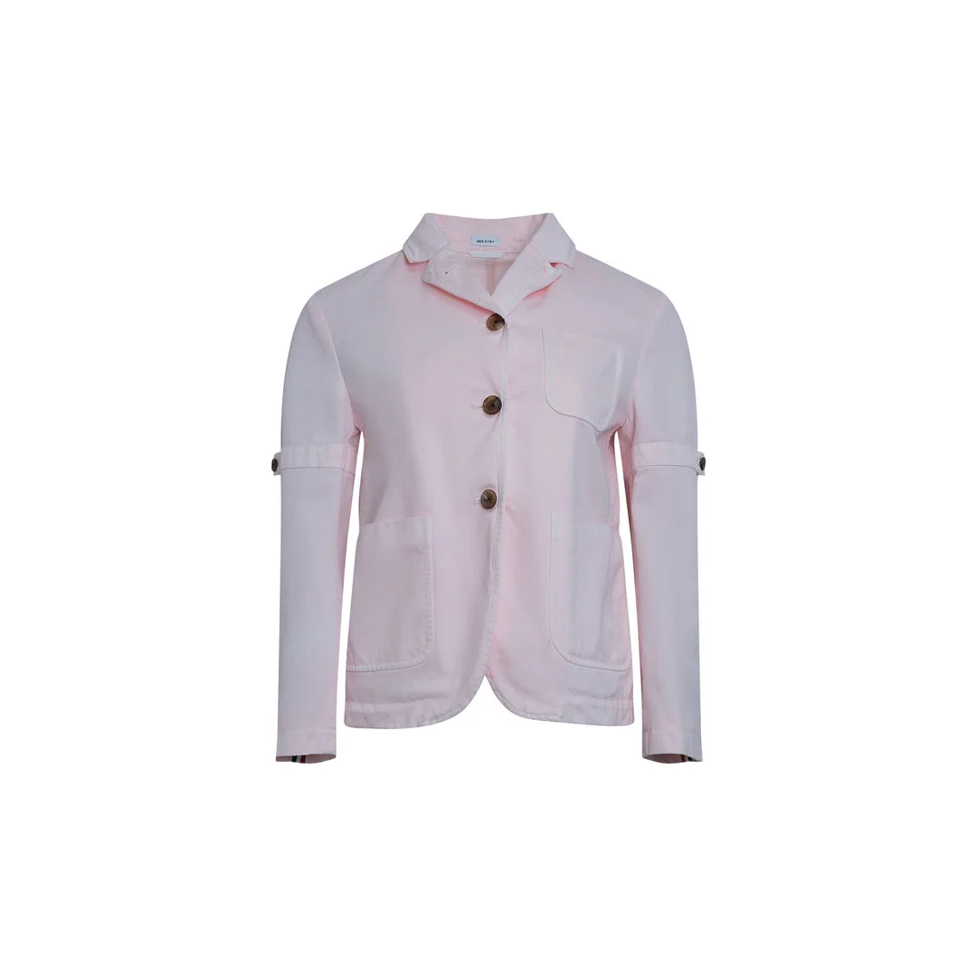 Cropped Sack Patch Pocket Jacket - 1