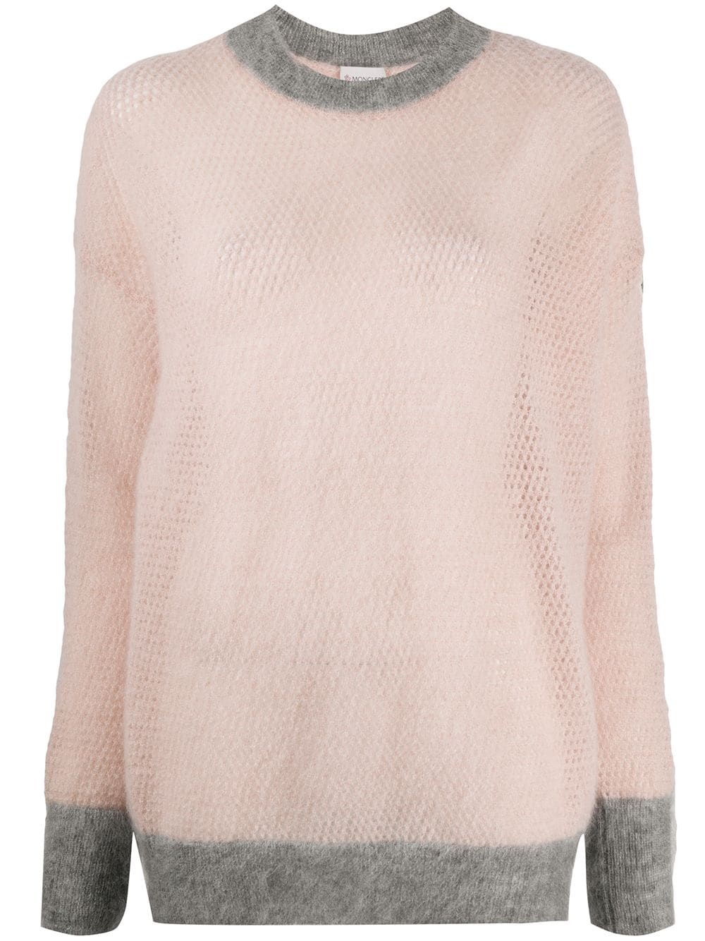 oversized open-knit jumper - 1