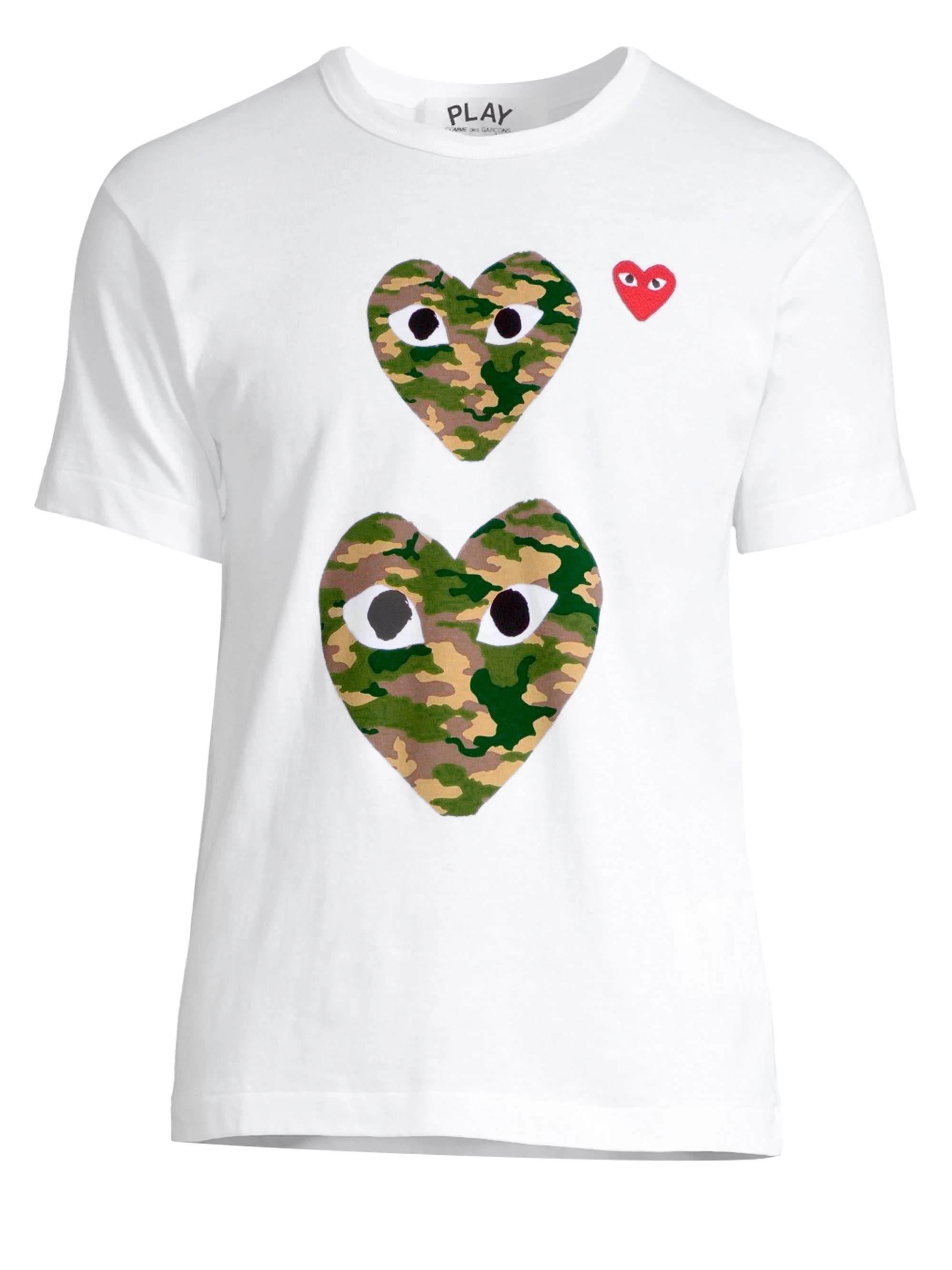 Men Double Camo Logo T-Shirt - White - 1