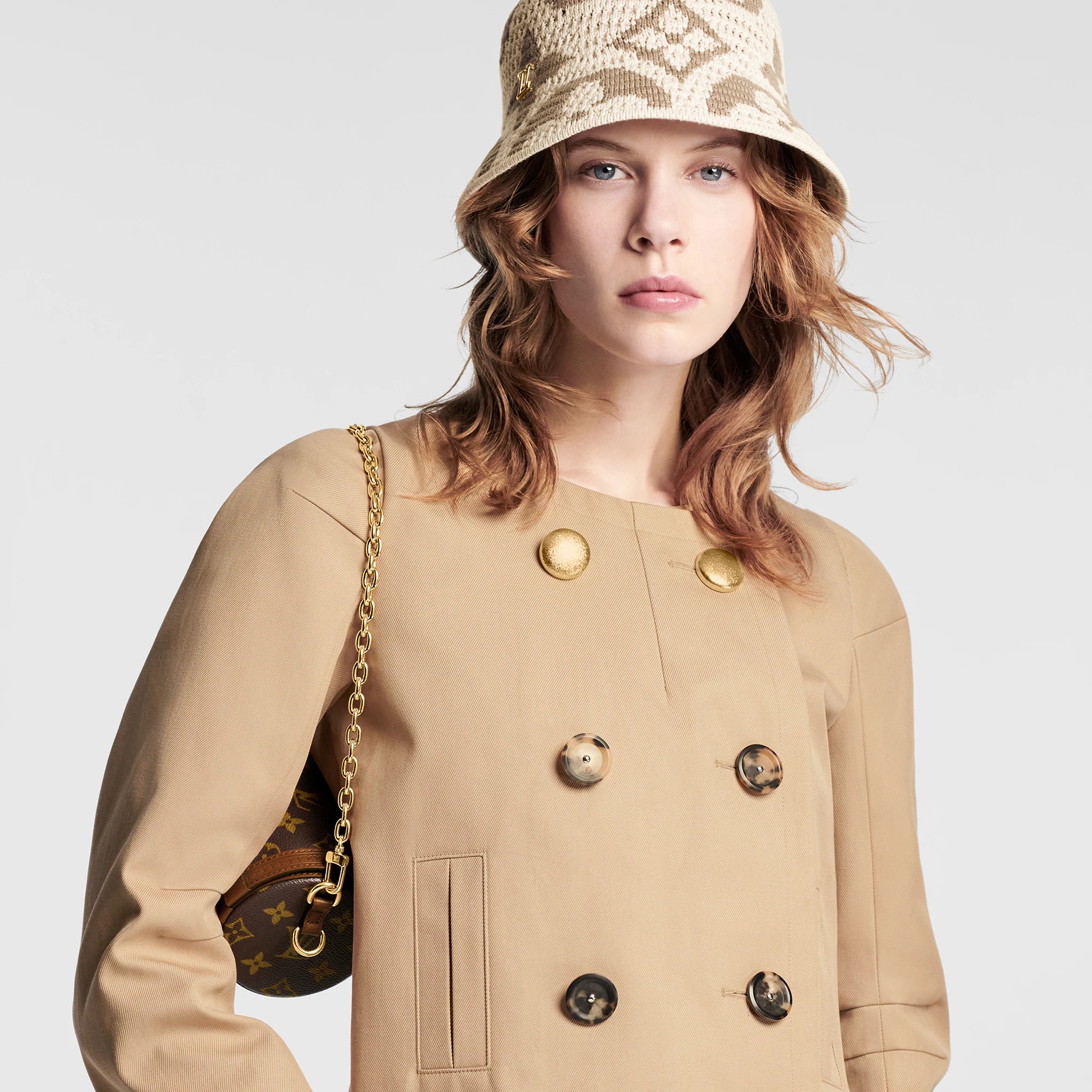 Double-Breasted Gabardine Jacket - 2