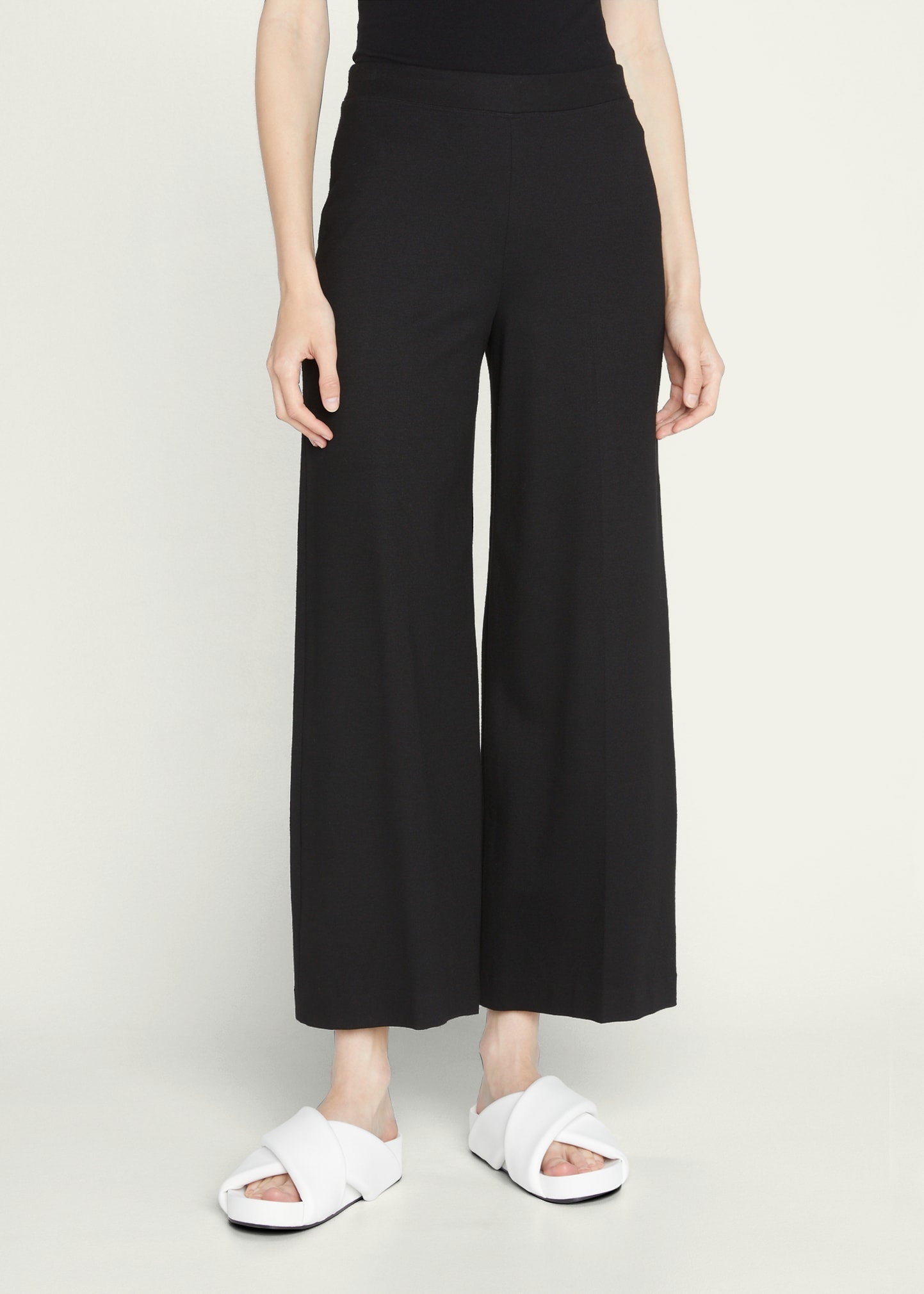 Cropped Flare Trousers - 4