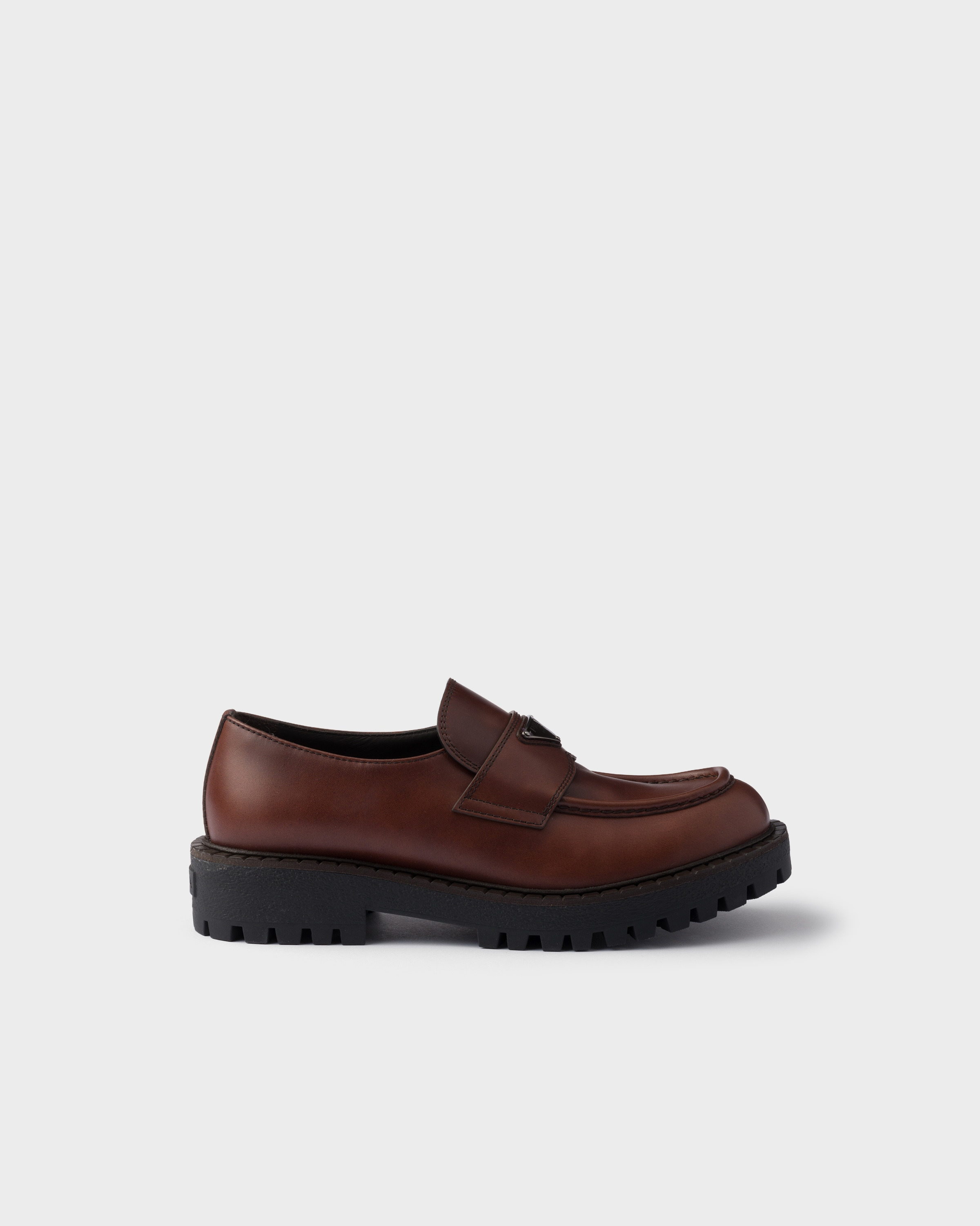 Brushed leather loafers - 2
