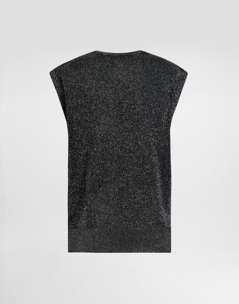 Dolce & Gabbana Metallic viscose tank top outlook
