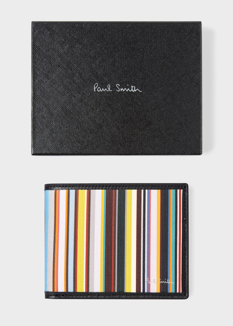 'Signature Stripe' Billfold Wallet 5