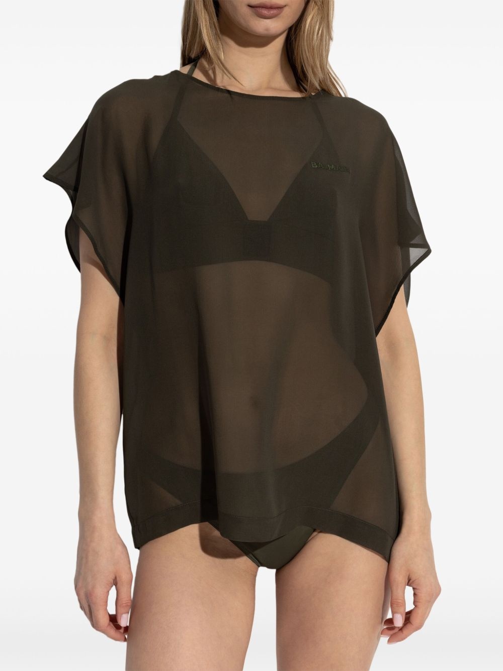 logo-embroidered T-shirt - 3