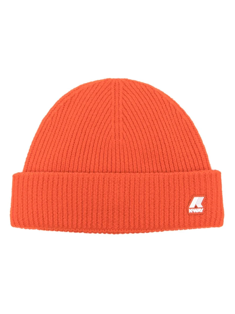 logo-patch wool beanie - 1