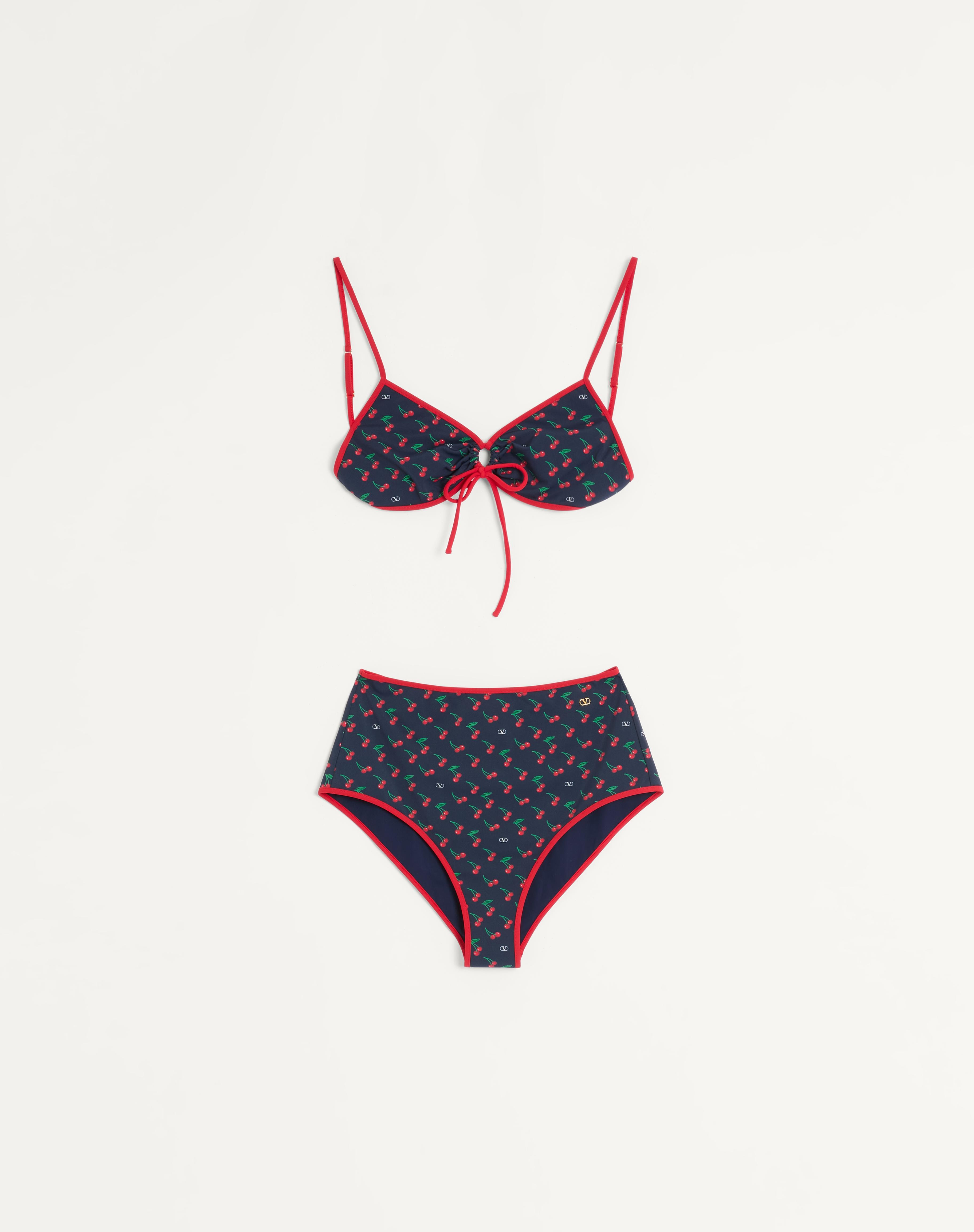 LYCRA BIKINI WITH CHERRYFIC PRINT - 1